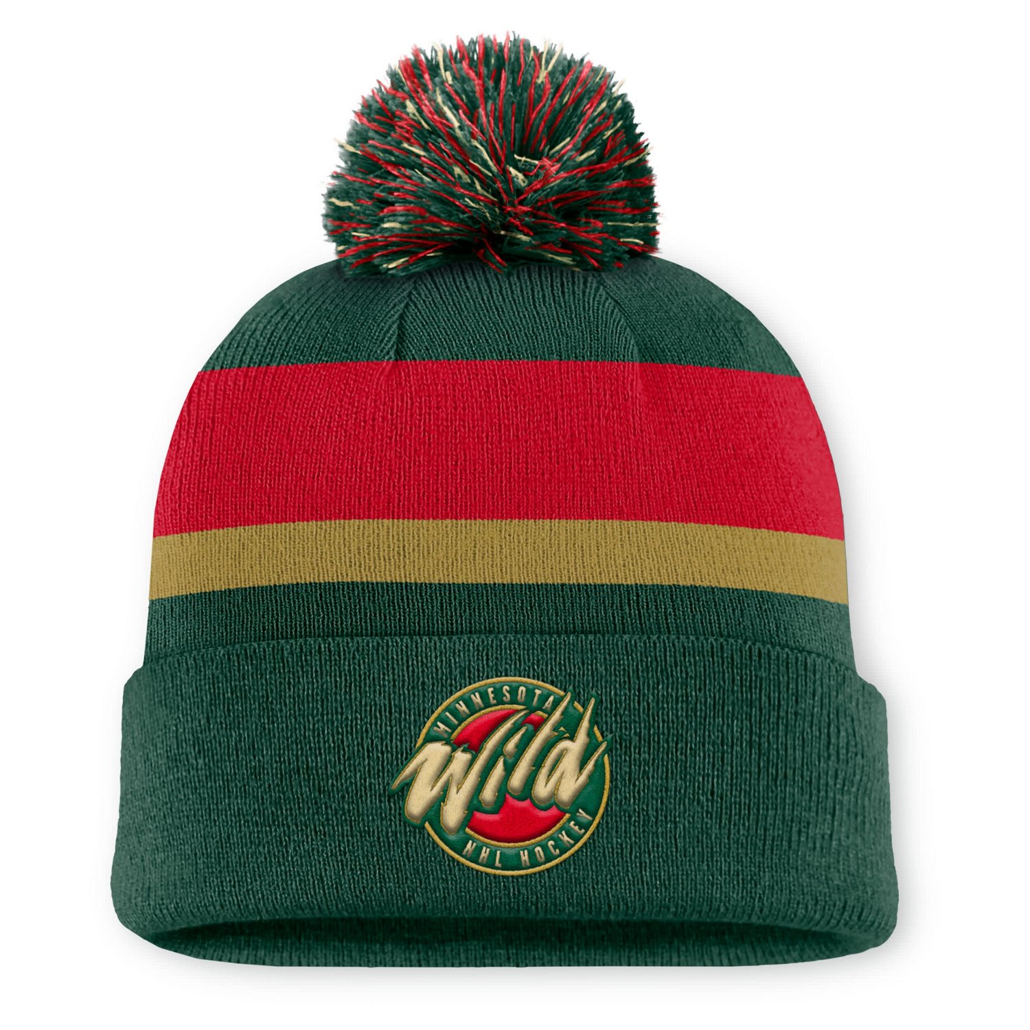 Fanatics Minnesota Wild 25th Anniversary Alternate Authentic Pro Cuffed Pom Knit Hat - view number 1