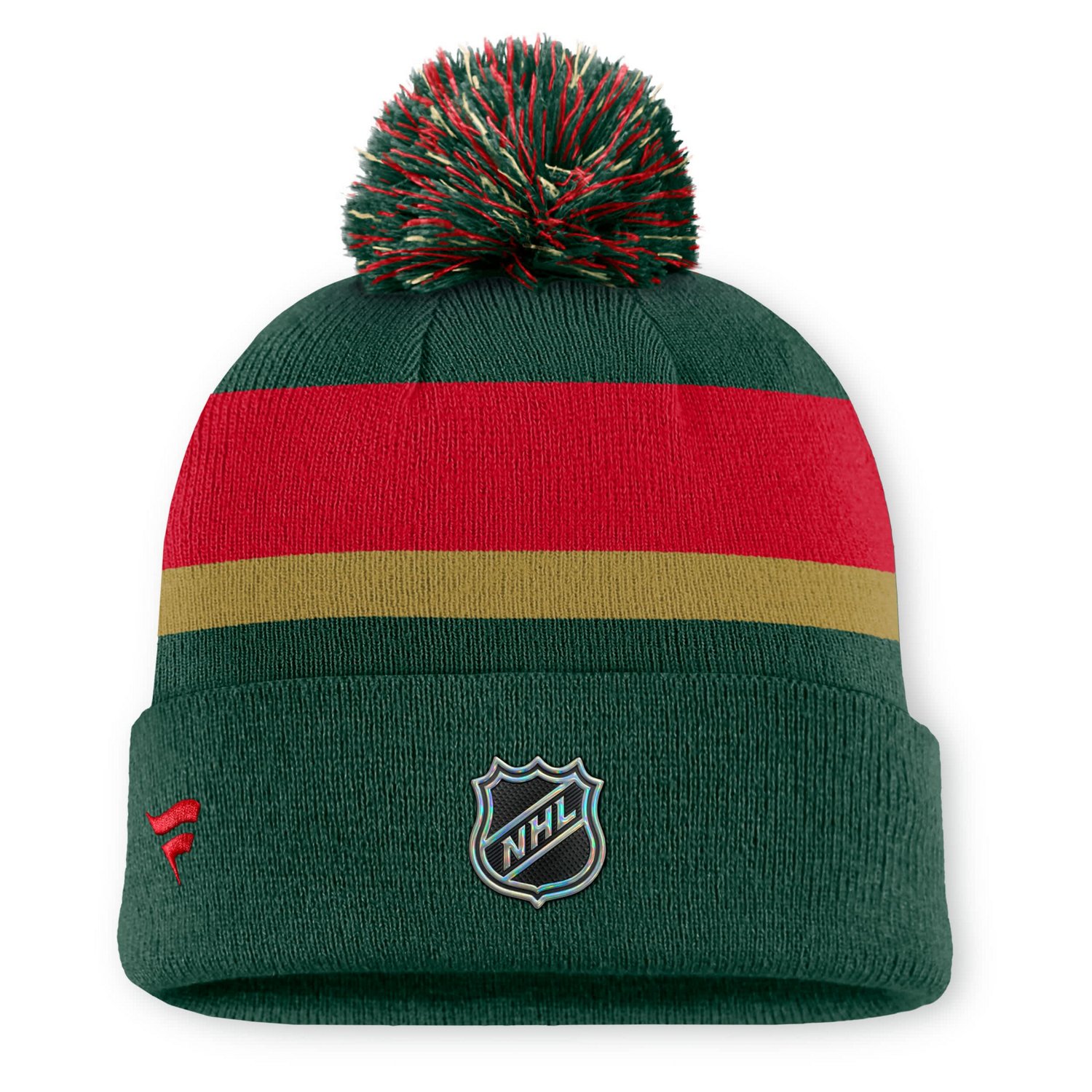 Fanatics Minnesota Wild 25th Anniversary Alternate Authentic Pro Cuffed Pom Knit Hat - view number 2