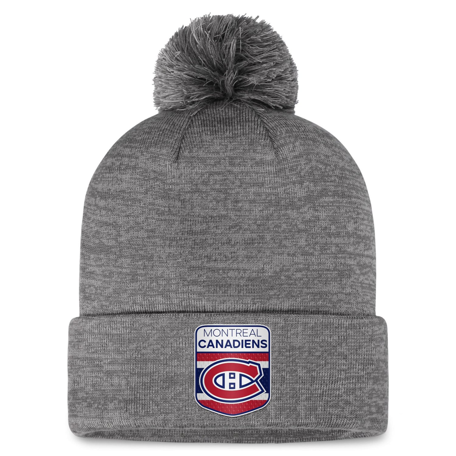 Fanatics Montreal Canadiens Authentic Pro Home Ice Cuffed Knit Hat with Pom