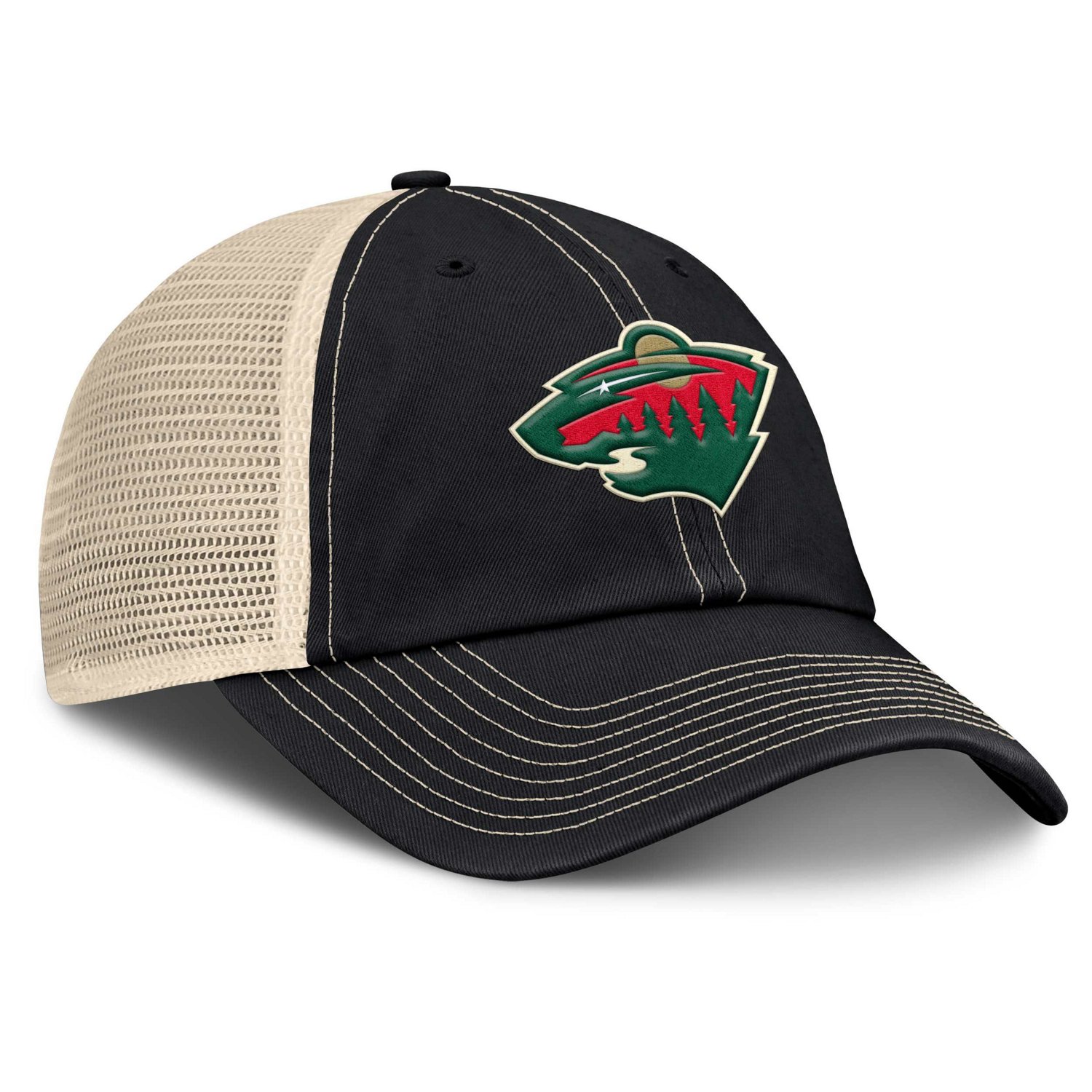 Fanatics Natural Minnesota Wild Rival Trucker Adjustable Hat - view number 3