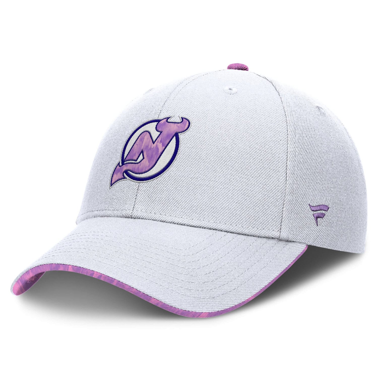 Fanatics New Jersey Devils Authentic Pro Hockey Fights Cancer Adjustable Hat - view number 3