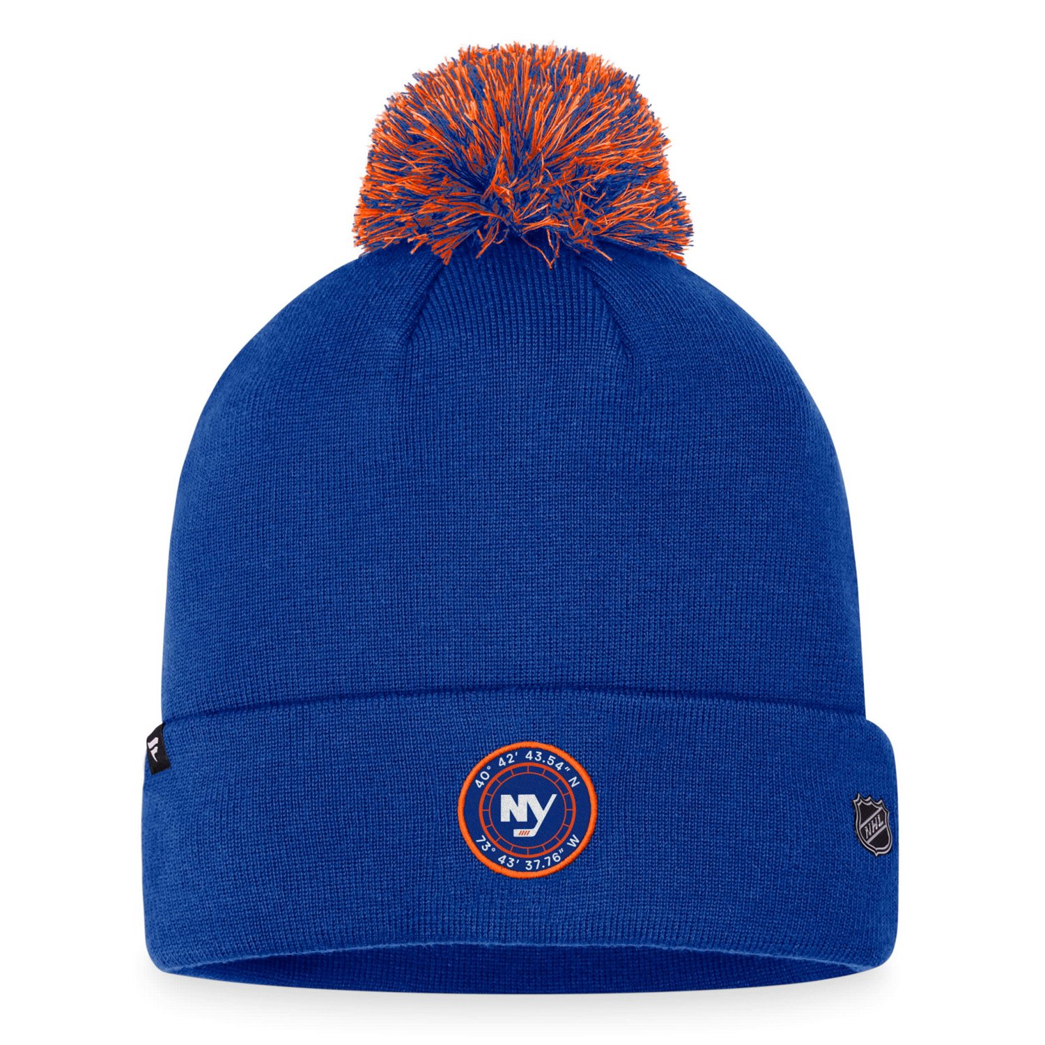 Fanatics New York Islanders 2023 NHL Draft Cuffed Knit Hat with Pom