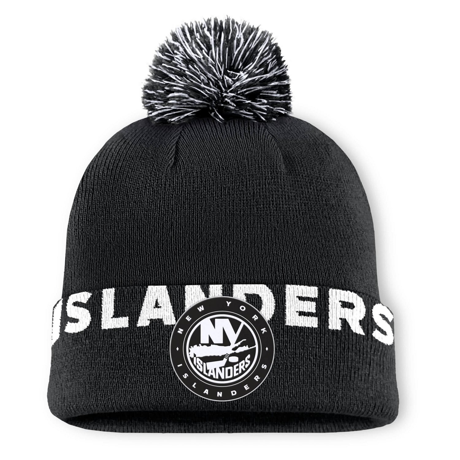 Fanatics New York Islanders High Stick Cuffed Knit Hat with Pom