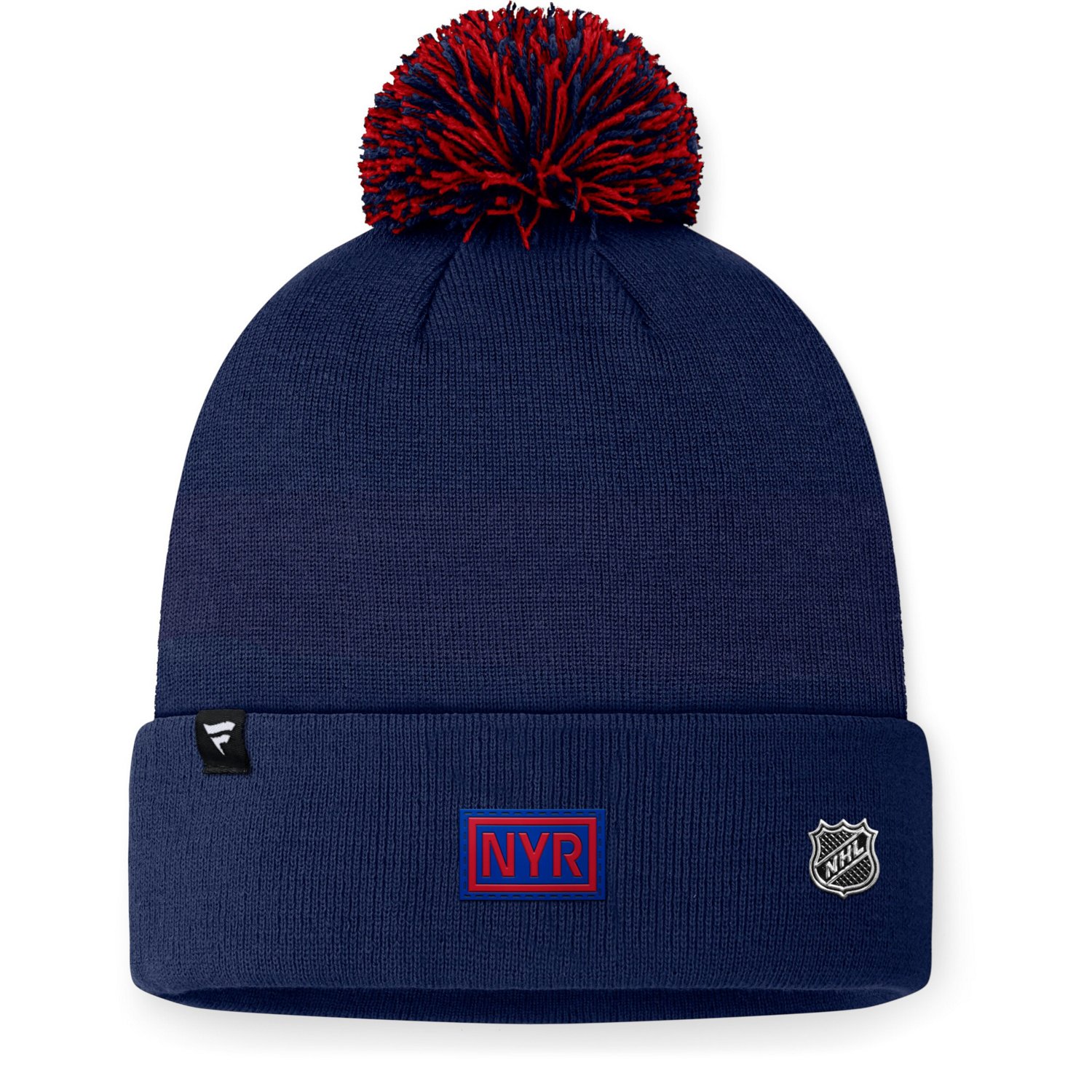 Fanatics New York Rangers 2024 NHL Draft Cuffed Knit Hat with Pom