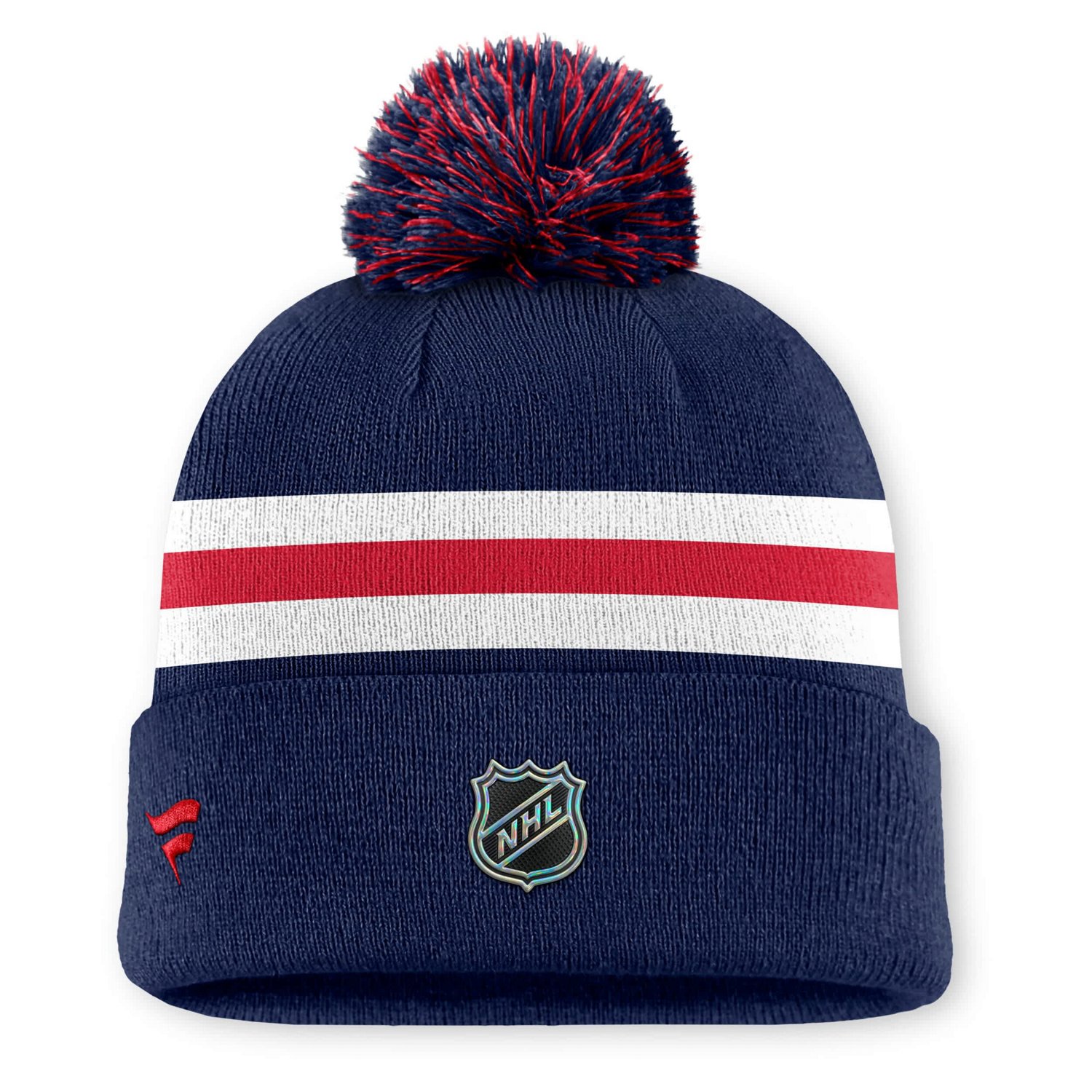 Fanatics New York Rangers Authentic Pro Rink Cuffed Knit Hat with Pom - view number 2