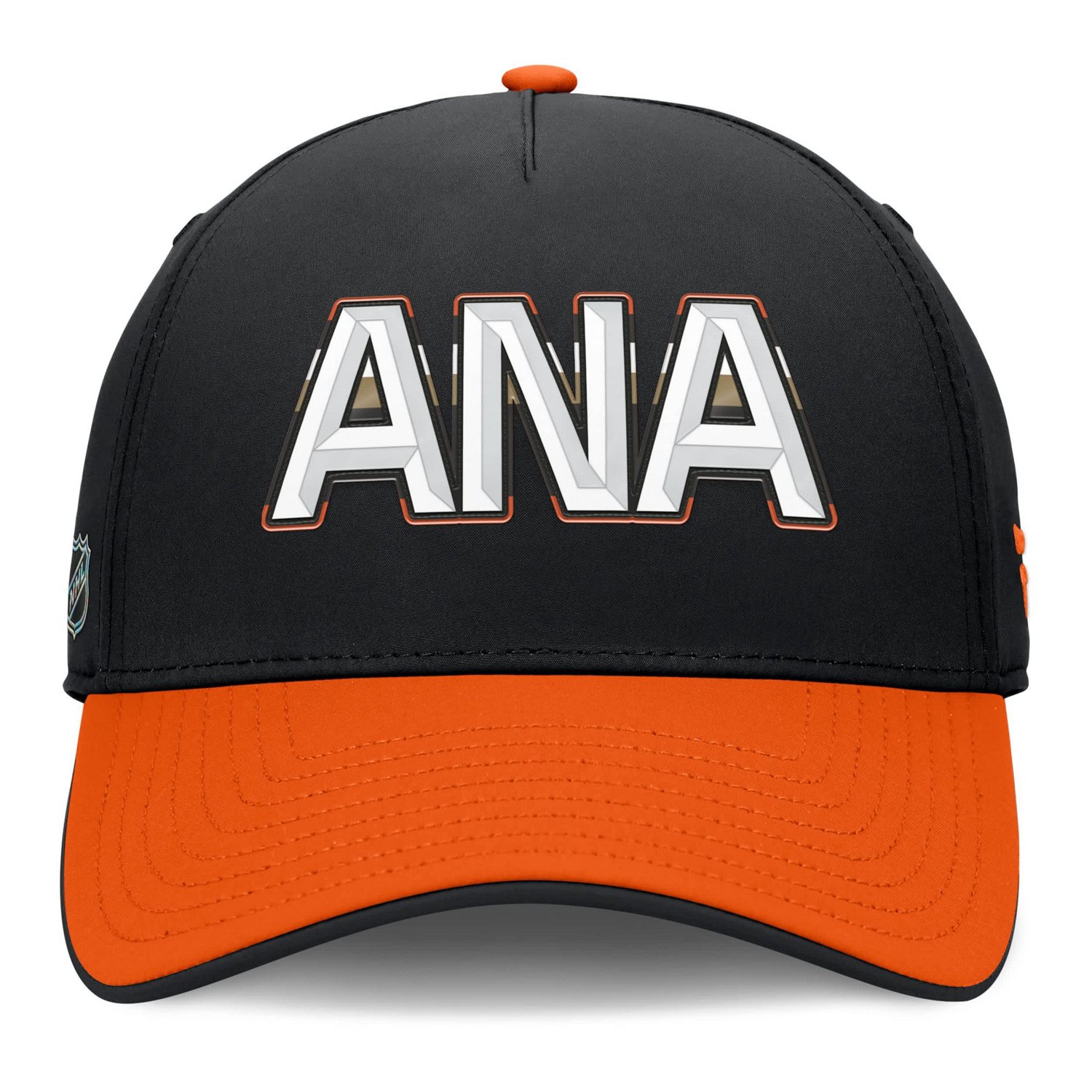 Fanatics Orange Anaheim Ducks Authentic Pro Rink Team Code Flex Hat - view number 2