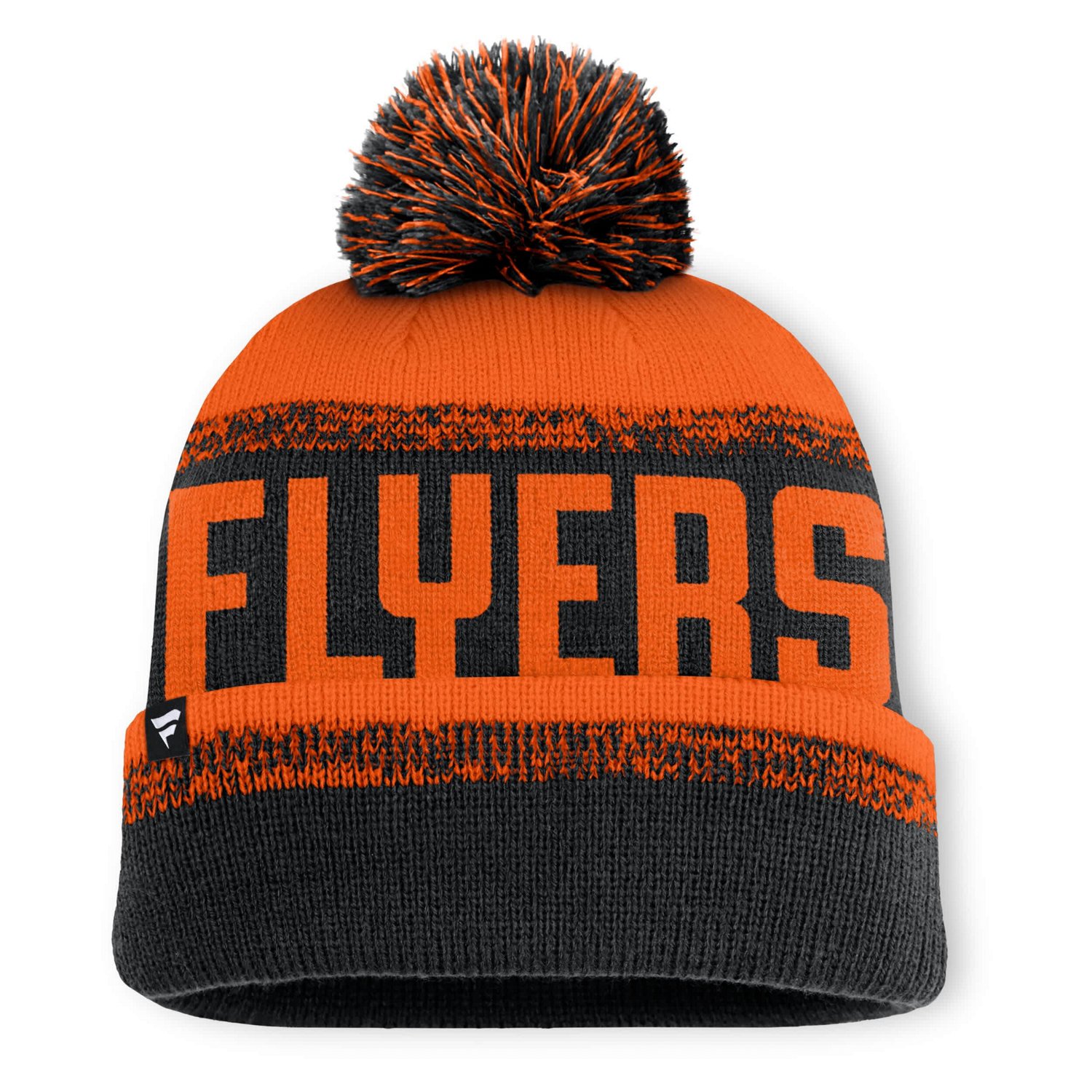 Fanatics Orange Philadelphia Flyers Fundamentals Thrive Cuffed Knit Hat with Pom - view number 2