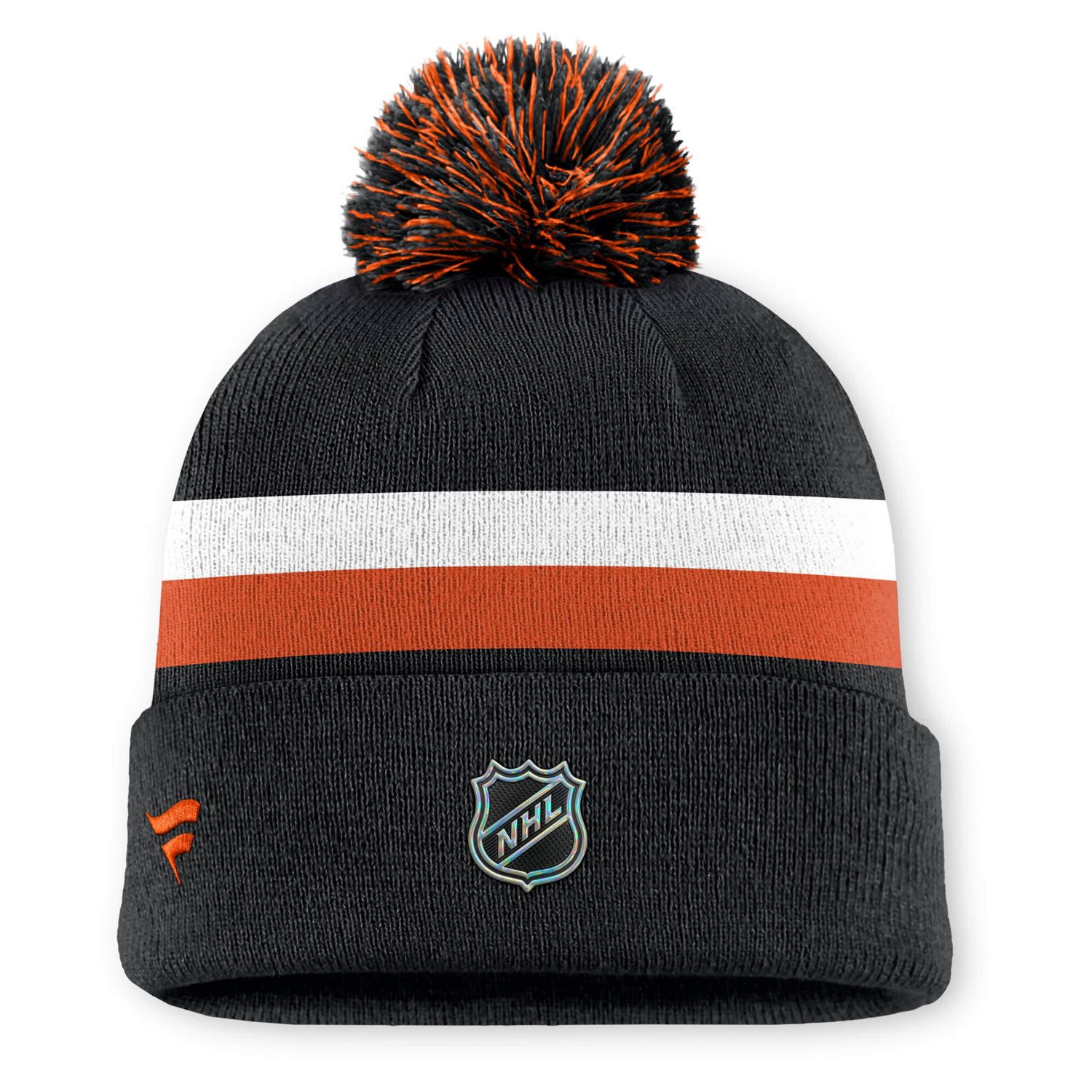 Fanatics Philadelphia Flyers Authentic Pro Rink Cuffed Knit Hat with Pom - view number 2