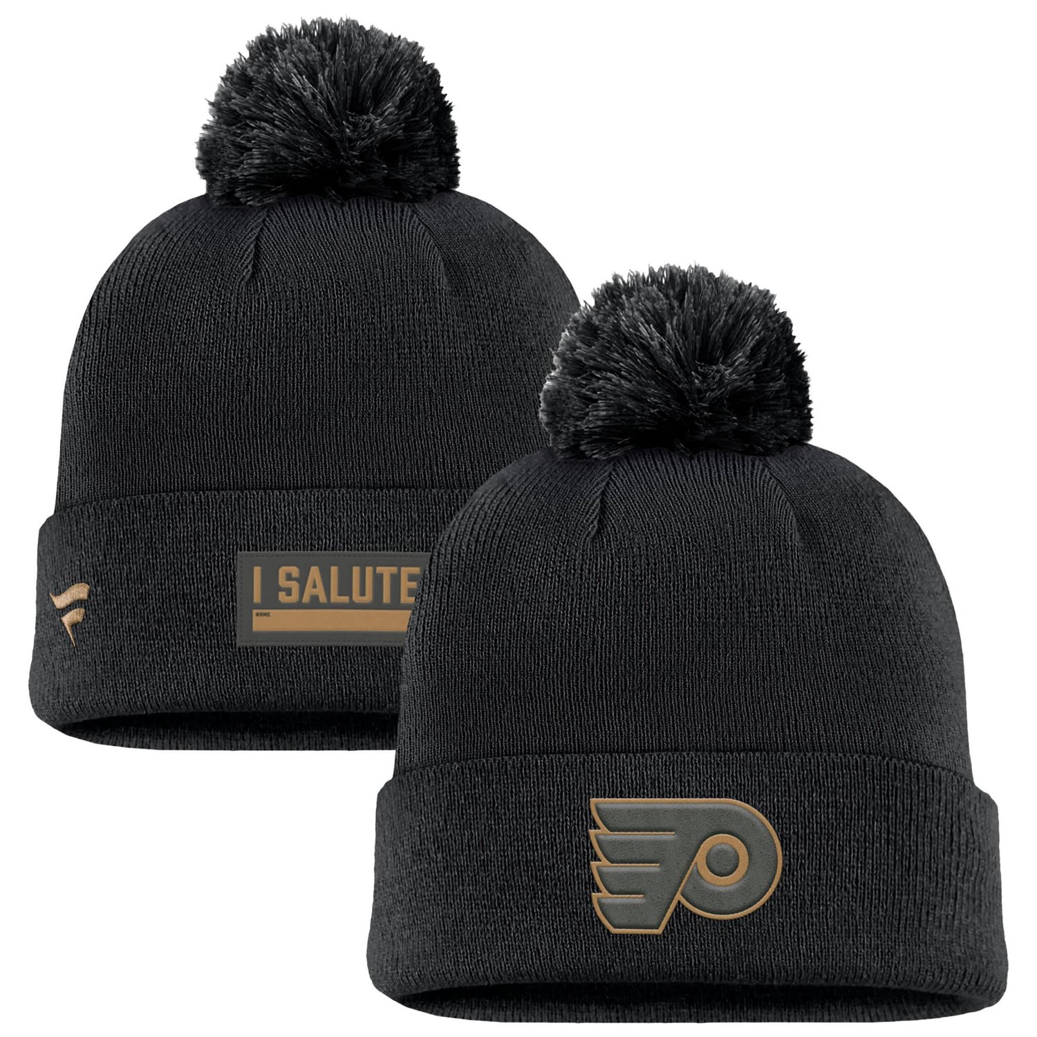 Fanatics Philadelphia Flyers Military Appreciation Cuffed Knit Hat with Pom