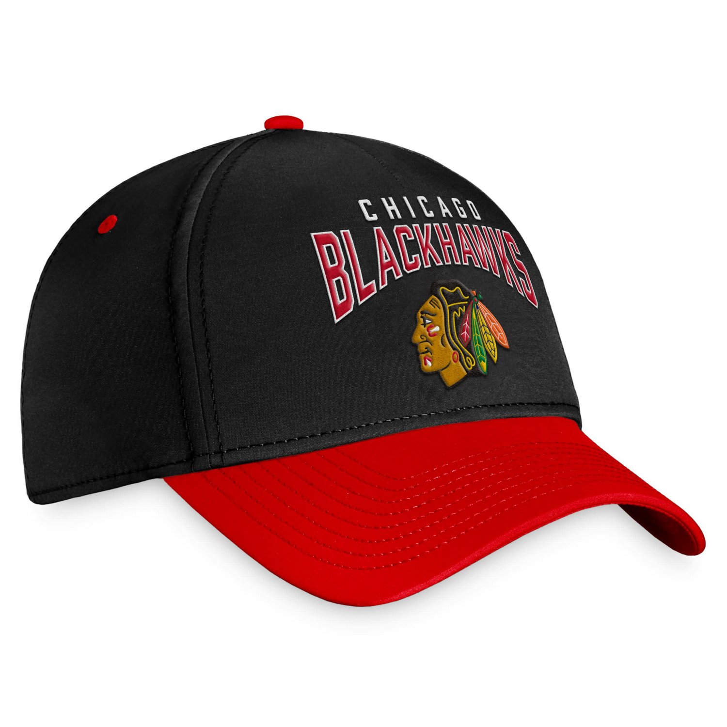 Fanatics /Red Chicago hawks Fundamental 2-Tone Flex Hat