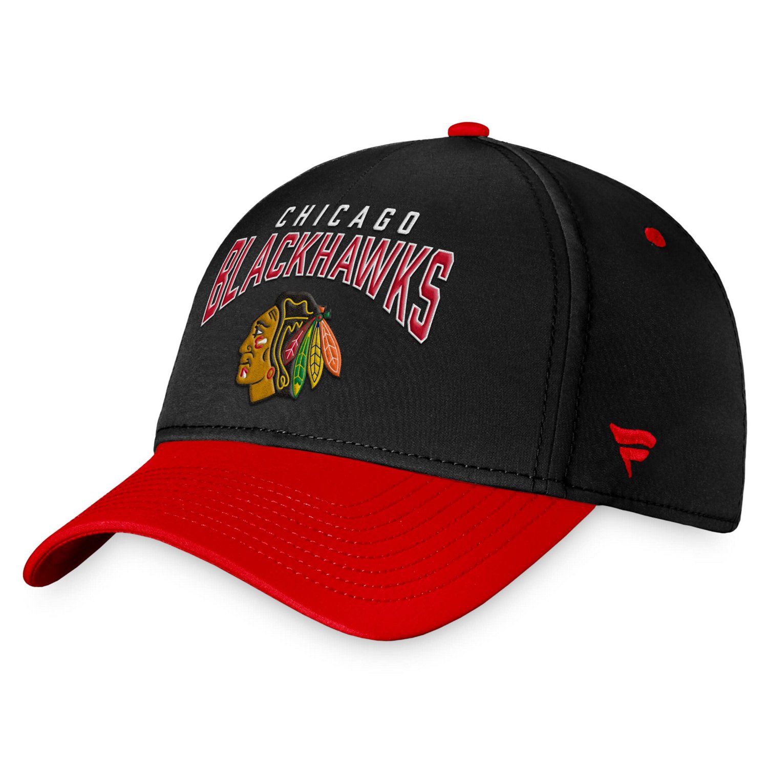 Fanatics /Red Chicago hawks Fundamental 2-Tone Flex Hat