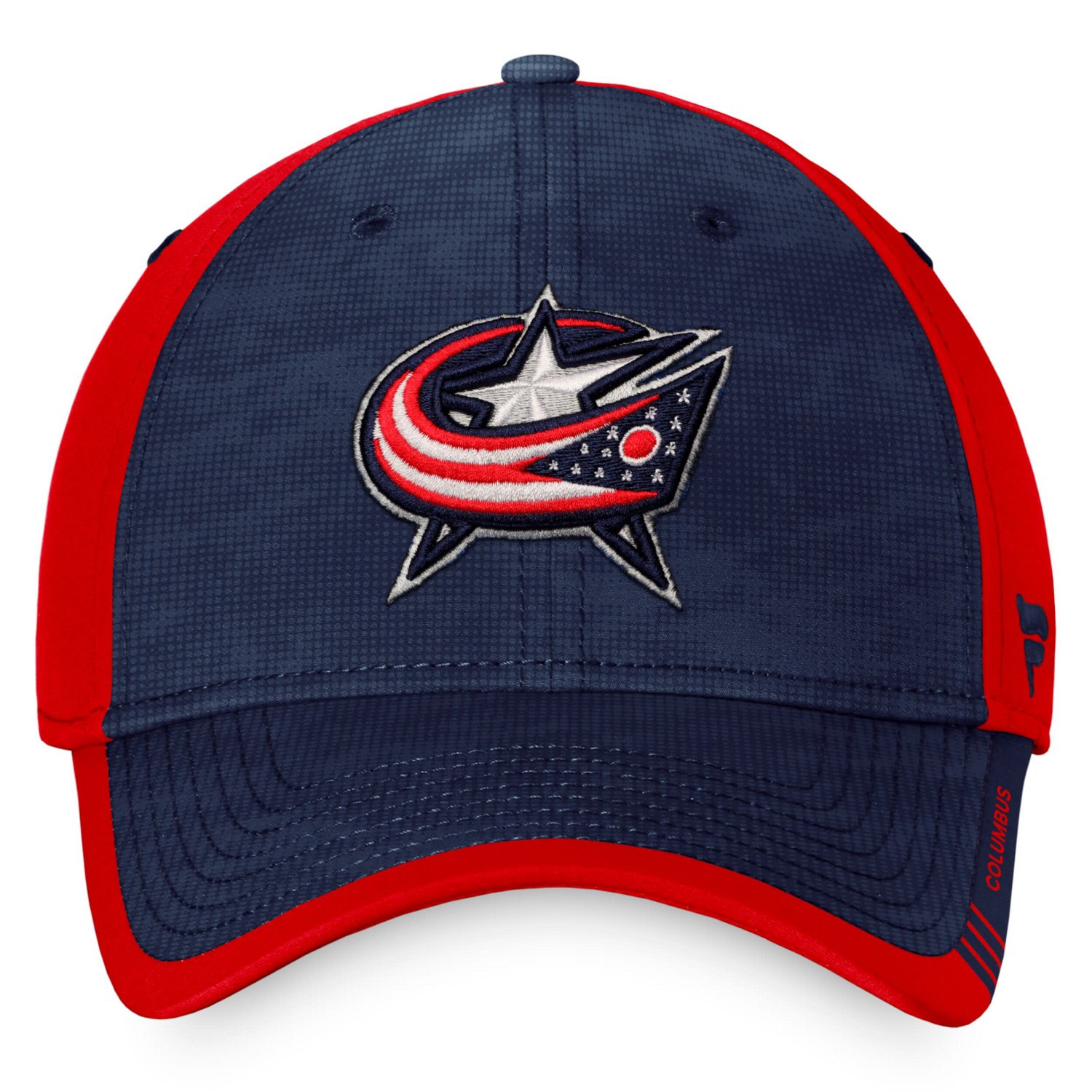 Fanatics /Red Columbus Blue Jackets Authentic Pro Rink Camo Flex Hat                                                             - view number 2