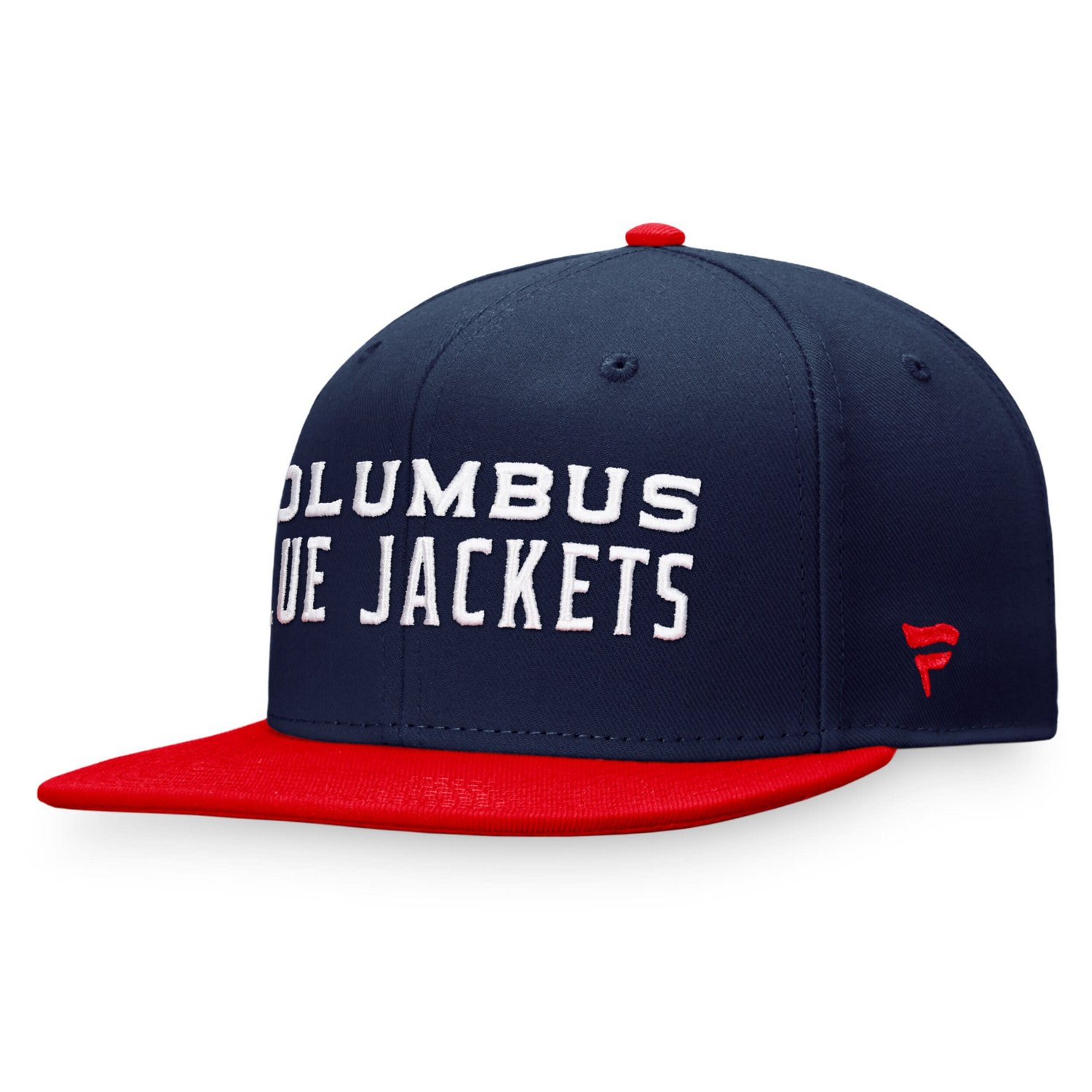 Fanatics /Red Columbus Blue Jackets Iconic Color Blocked Snapback Hat                                                            - view number 3