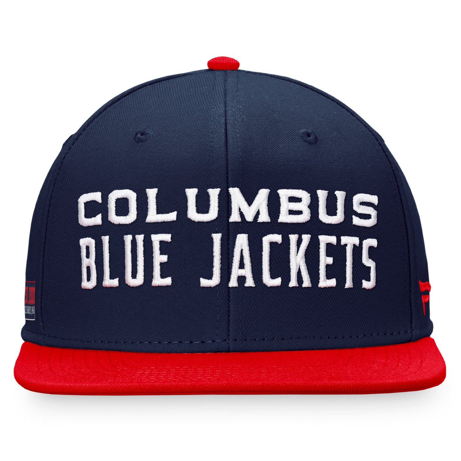 Fanatics /Red Columbus Blue Jackets Iconic Color Blocked Snapback Hat                                                            - view number 2