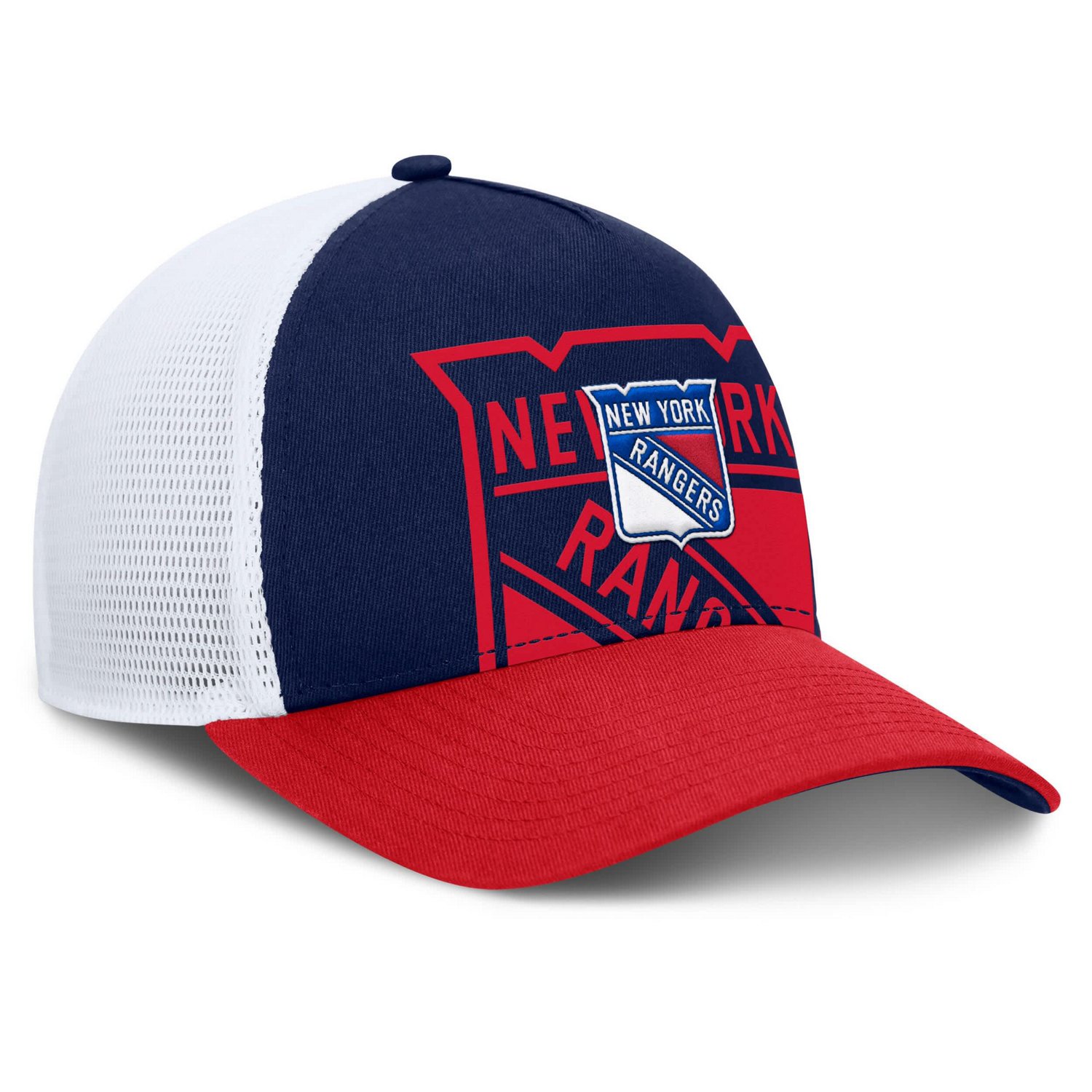 Fanatics Red New York Rangers Authentic Pro A-Frame Rink Adjustable Hat