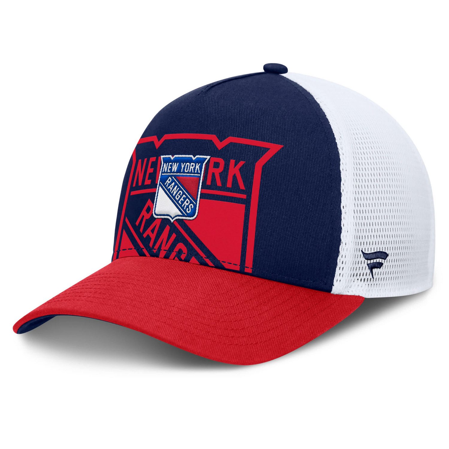 Fanatics Red New York Rangers Authentic Pro A-Frame Rink Adjustable Hat