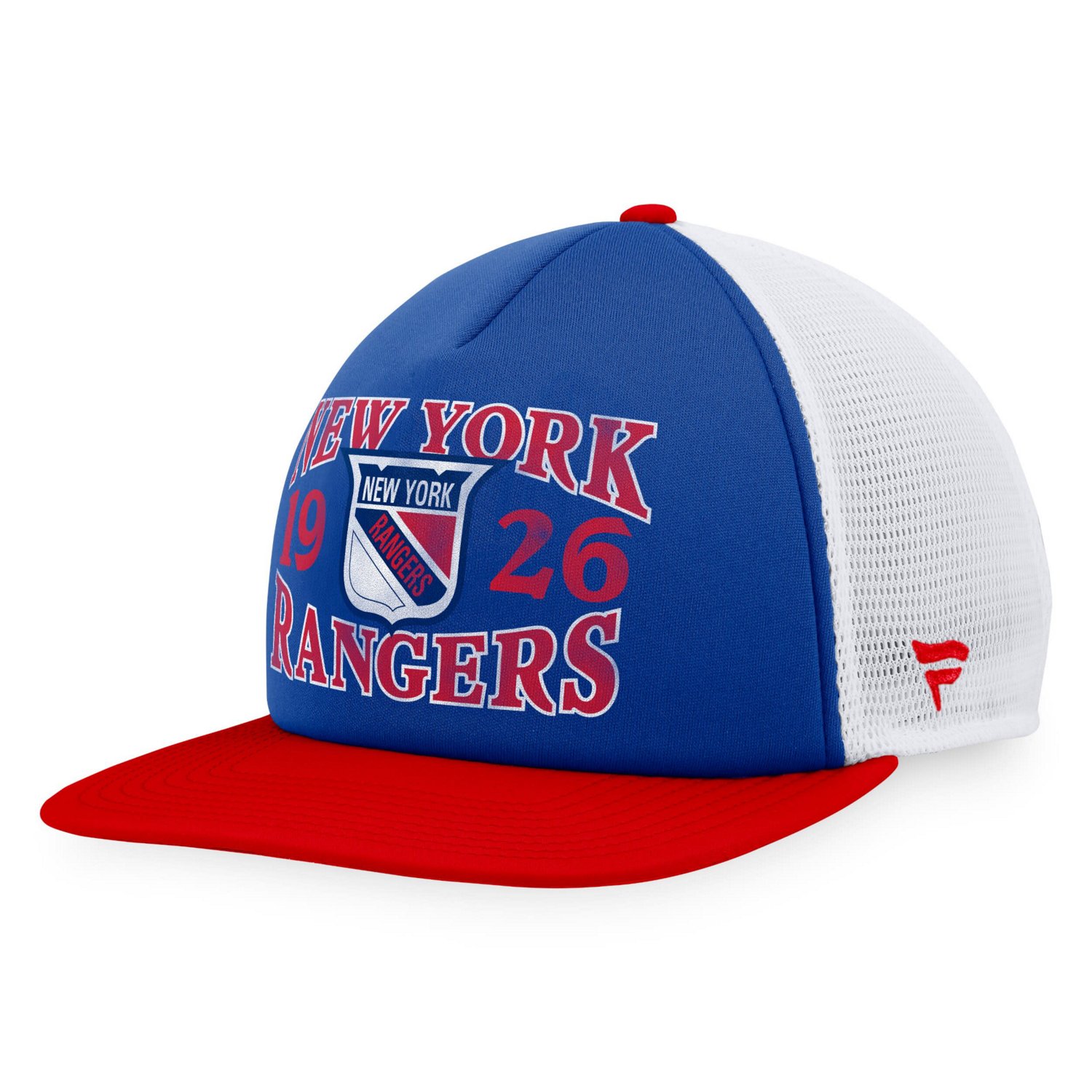 Fanatics /Red New York Rangers Heritage Vintage Foam Front Trucker Snapback Hat