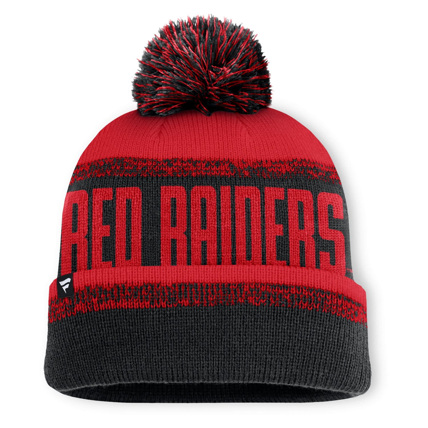 Fanatics Red Texas Tech Red Raiders Thrive Cuffed Knit Hat with Pom - view number 2