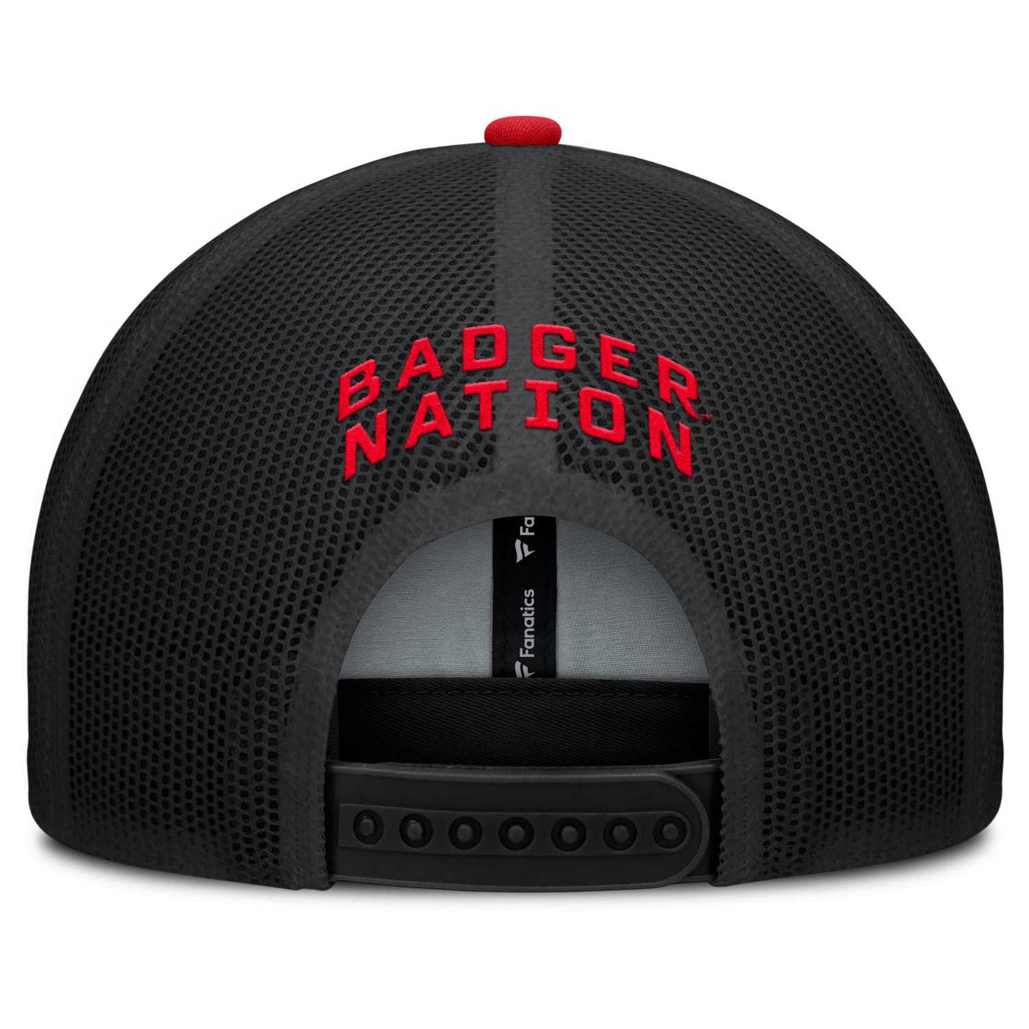 Fanatics Red Wisconsin Badgers Adapt Adjustable Trucker Hat - view number 4