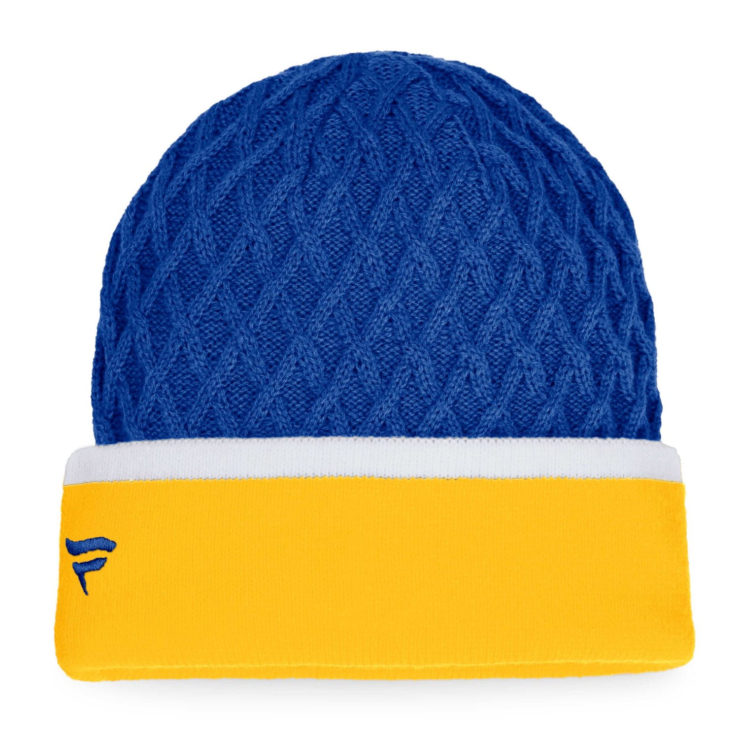 Fanatics /Royal Buffalo Sabres Iconic Striped Cuffed Knit Hat                                                                    - view number 2