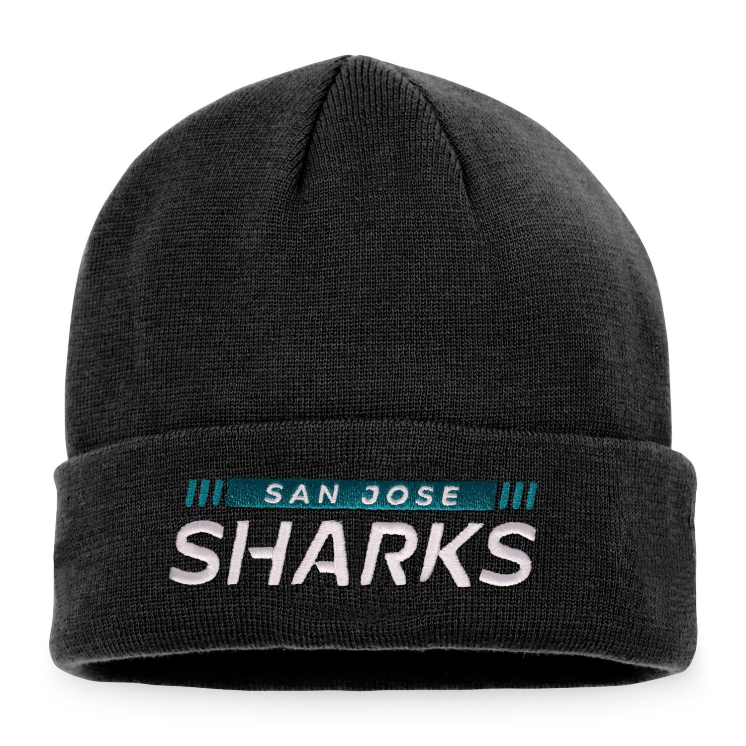 Fanatics San Jose Sharks Authentic Pro Rink Cuffed Knit Hat - view number 1