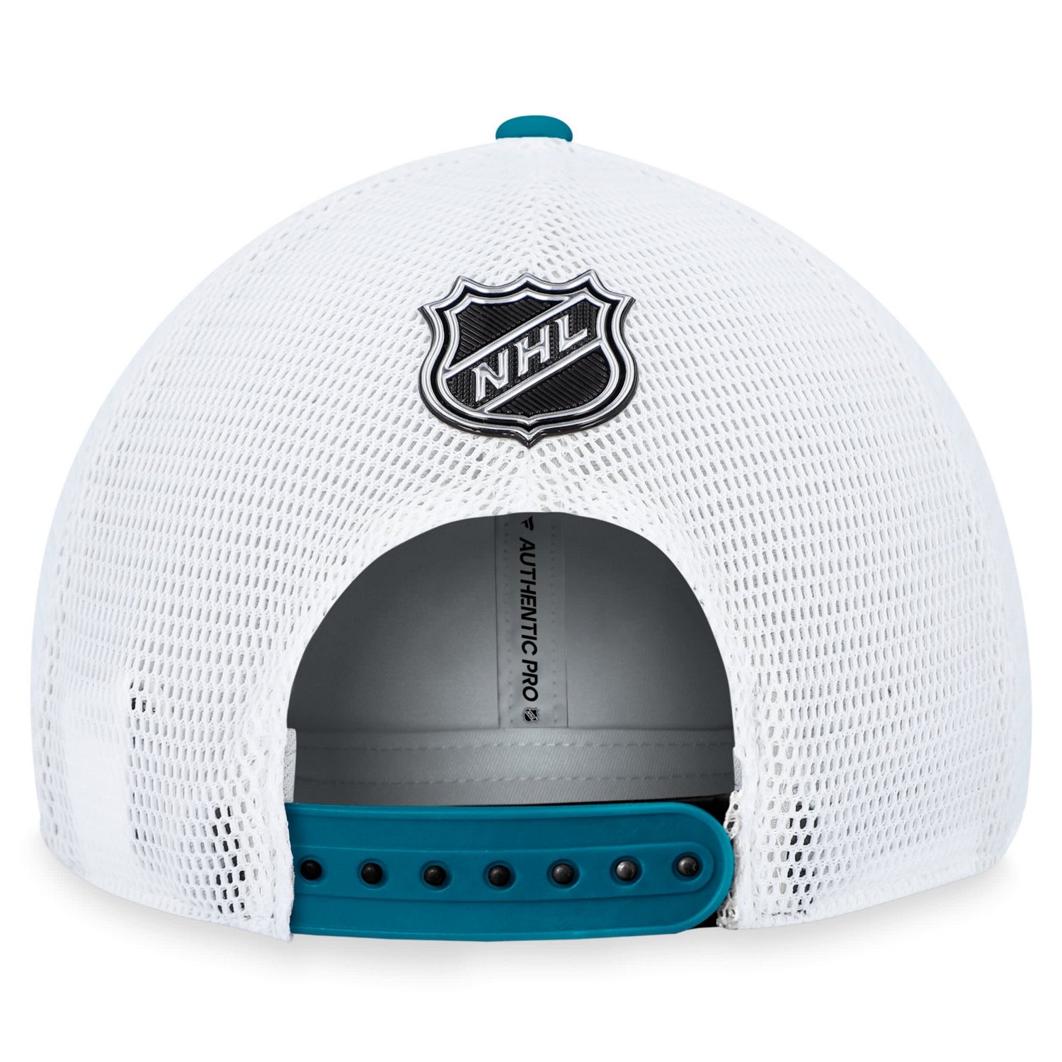Fanatics San Jose Sharks Authentic Pro Rink Trucker Adjustable Hat                                                               - view number 4