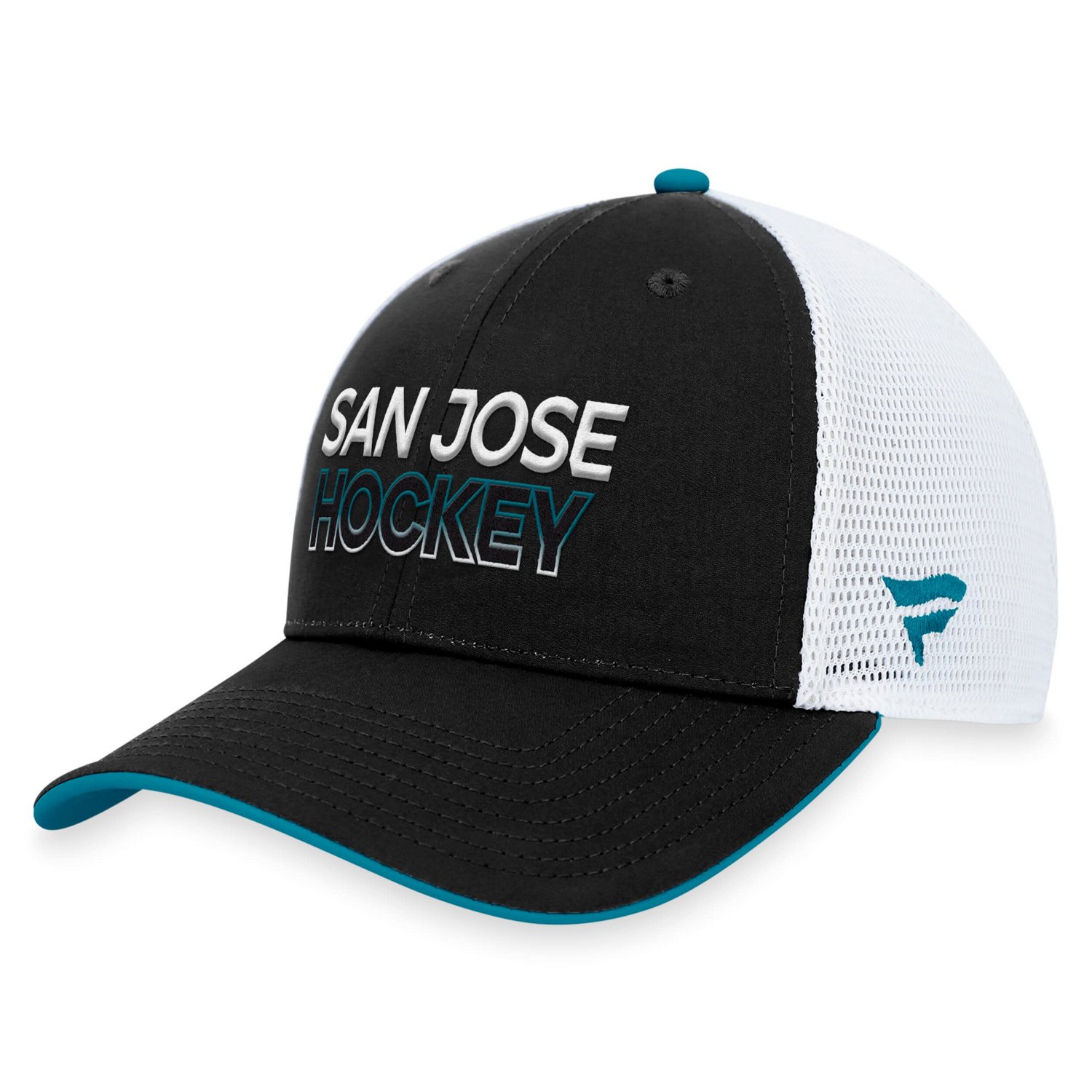 Fanatics San Jose Sharks Authentic Pro Rink Trucker Adjustable Hat                                                               - view number 3