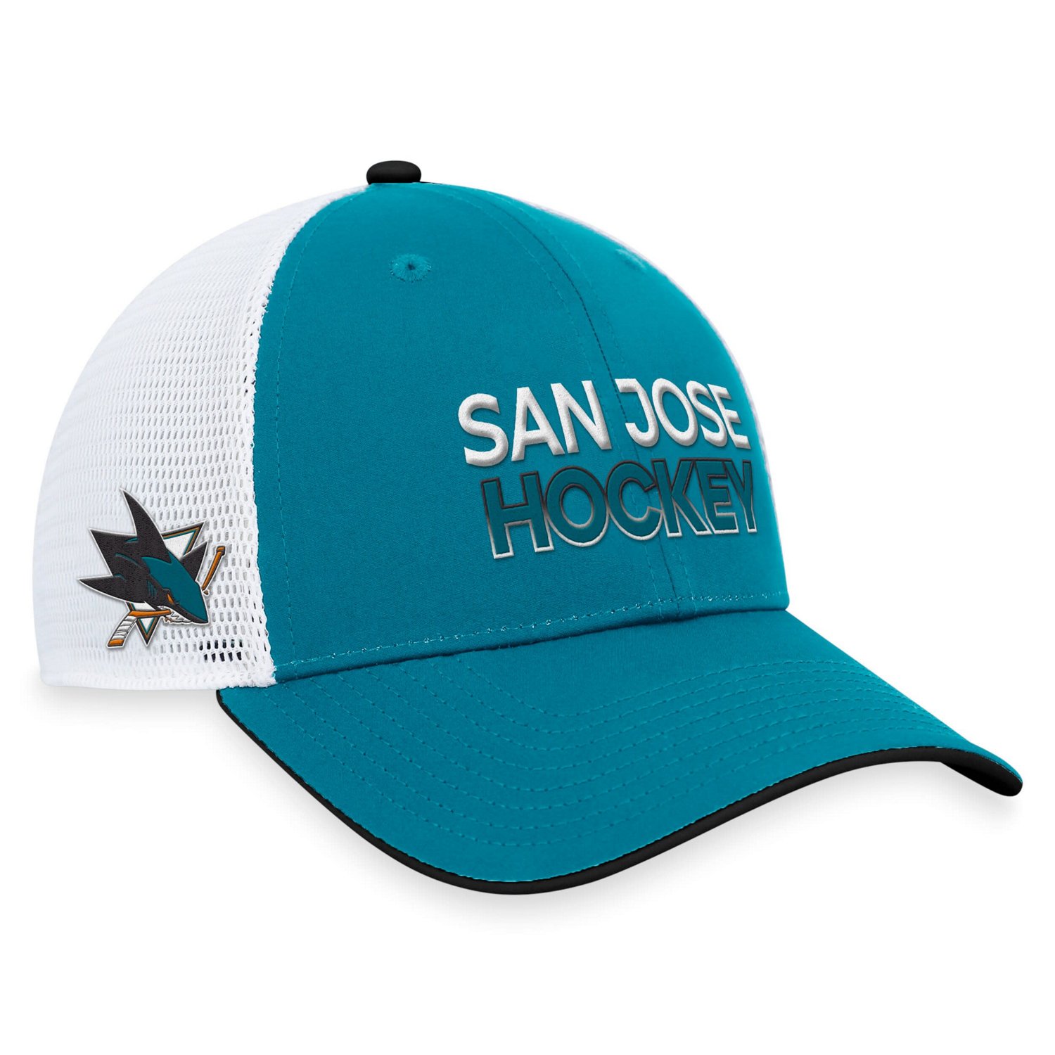 Fanatics San Jose Sharks Authentic Pro Rink Trucker Adjustable Hat                                                               - view number 1