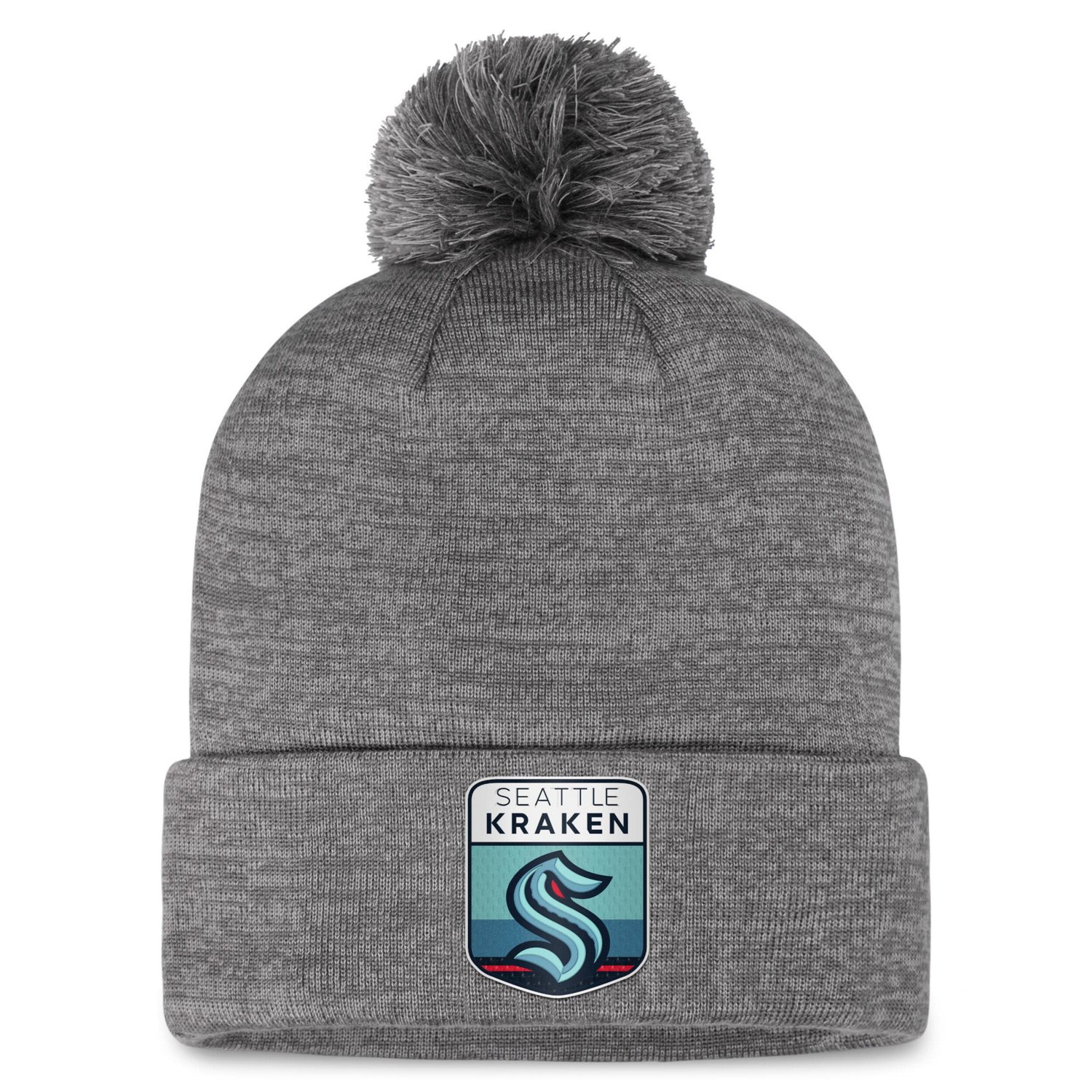 Fanatics Seattle Kraken Authentic Pro Home Ice Cuffed Knit Hat with Pom