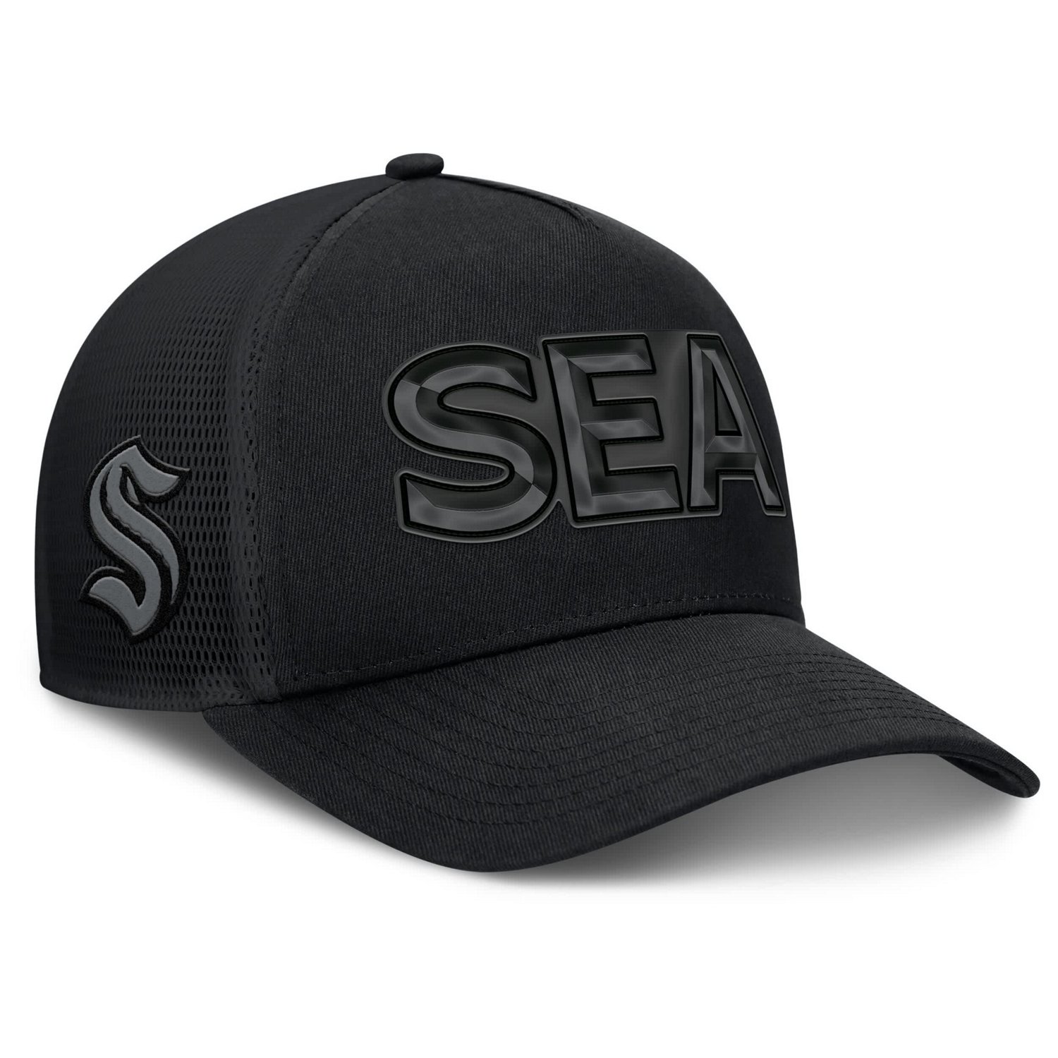 Fanatics Seattle Kraken Authentic Pro Road Team Code Trucker Adjustable Hat - view number 3