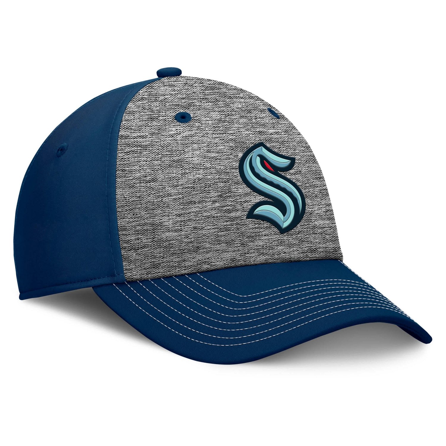 Fanatics Seattle Kraken Fundamental Top Shelf 2-Tone Flex Hat - view number 3