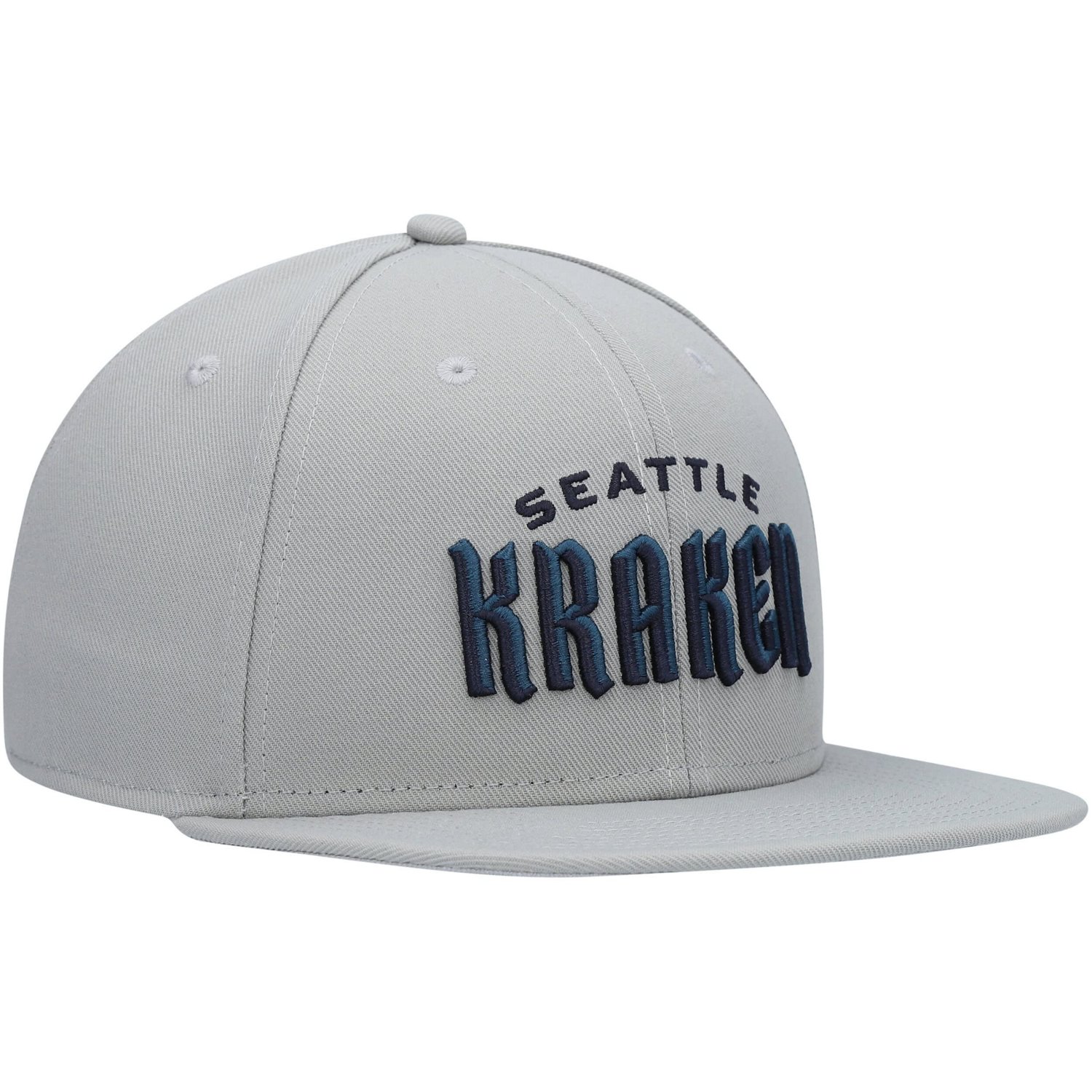 Fanatics Seattle Kraken Wordmark Logo Snapback Hat                                                                               - view number 3