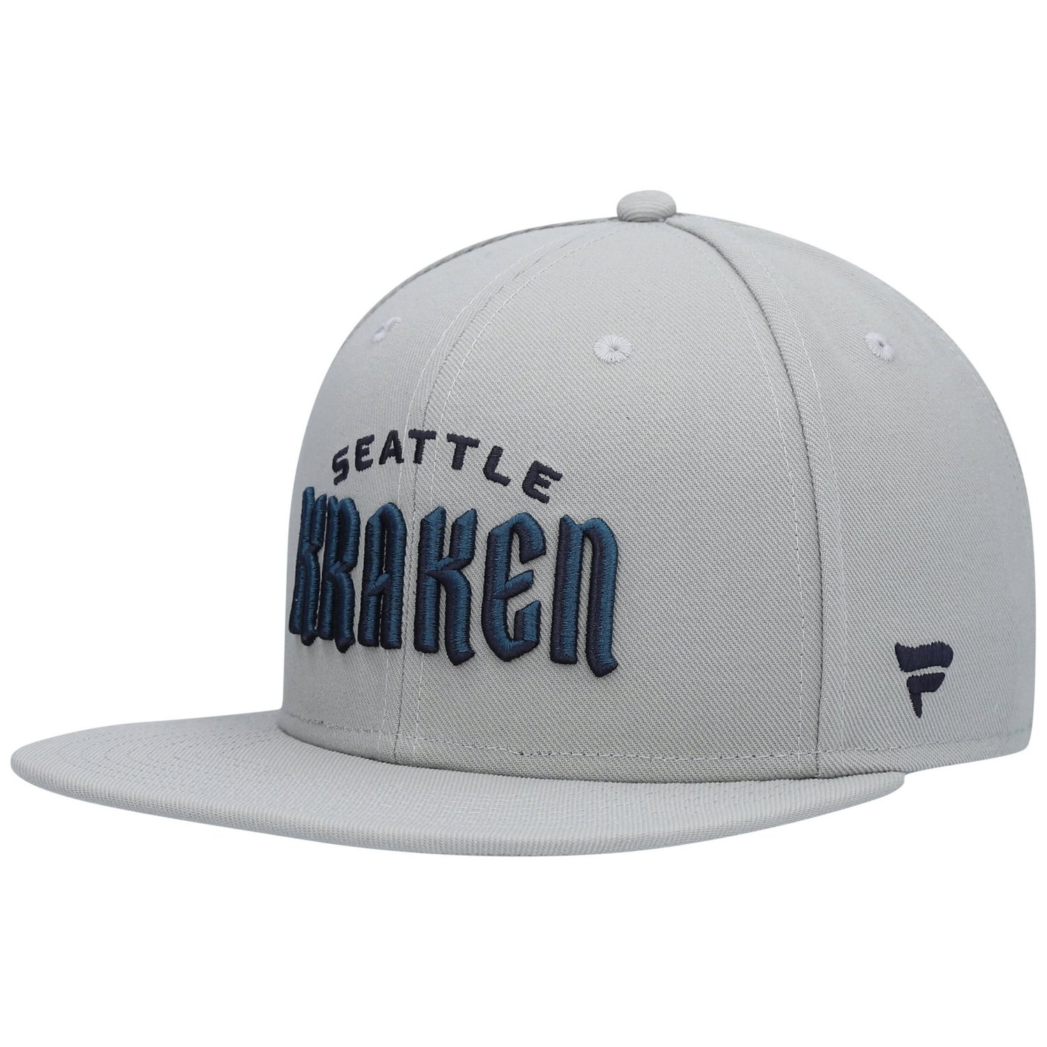 Fanatics Seattle Kraken Wordmark Logo Snapback Hat                                                                               - view number 1