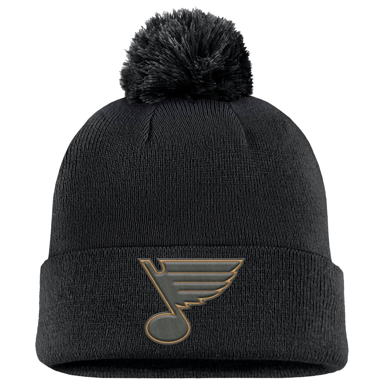 Fanatics St Louis Blues Military Appreciation Cuffed Knit Hat with Pom                                                           - view number 2