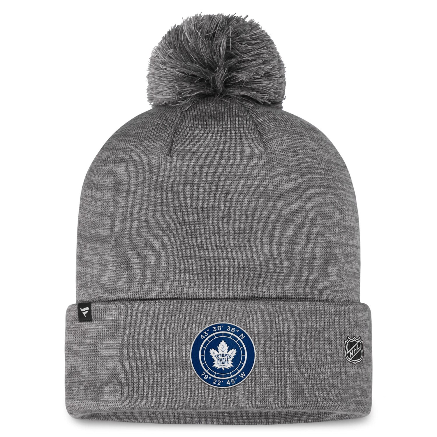 Fanatics Toronto Maple Leafs Authentic Pro Home Ice Cuffed Knit Hat with Pom                                                     - view number 2