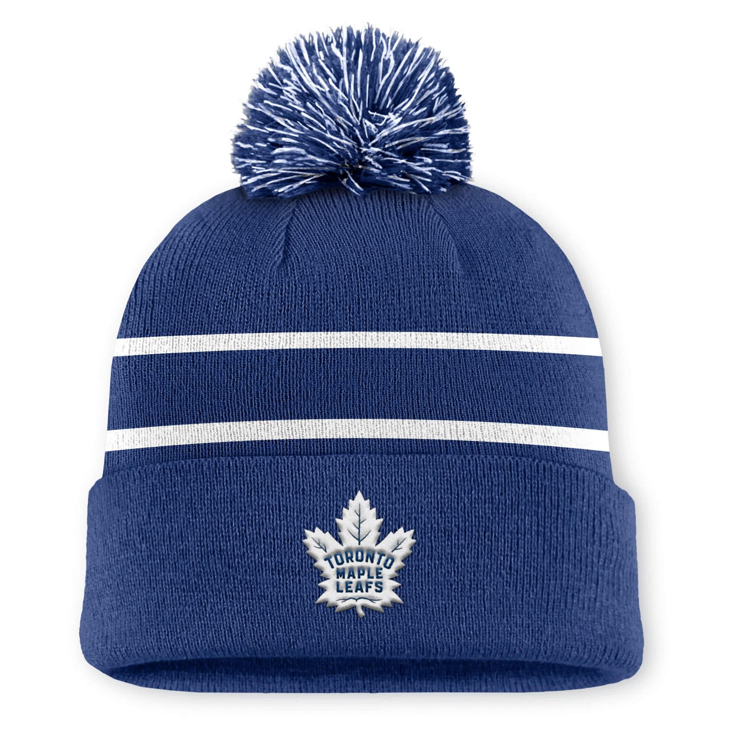 Fanatics Toronto Maple Leafs Authentic Pro Rink Cuffed Knit Hat with Pom - view number 1