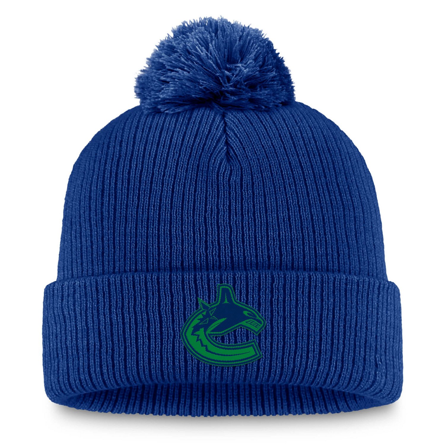 Fanatics Vancouver Canucks Cuffed Knit Hat with Pom                                                                              - view number 1