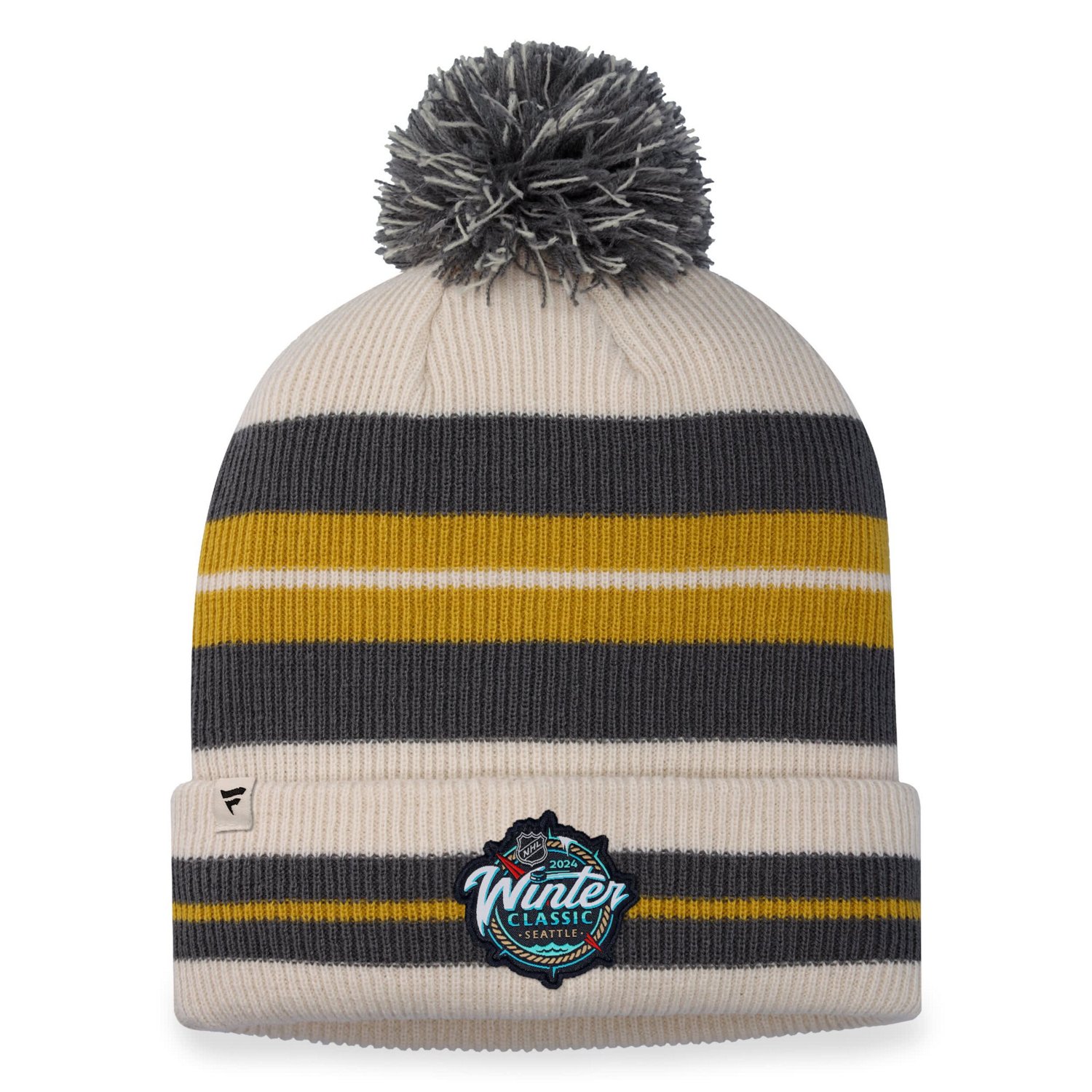 Fanatics Vegas Golden Knights / 2024 NHL Winter Classic Cuffed Knit Hat with Pom