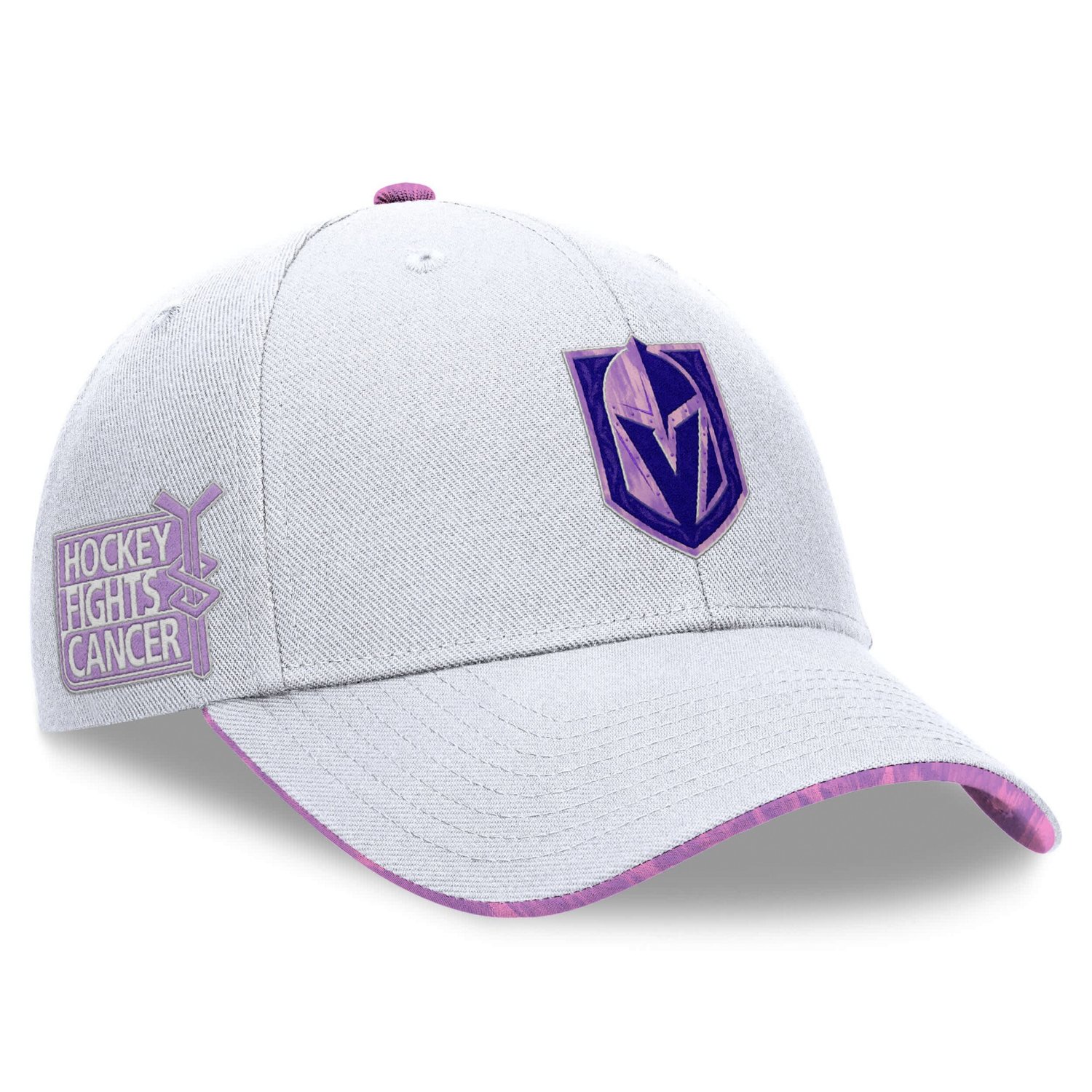 Fanatics Vegas Golden Knights Authentic Pro Hockey Fights Cancer Adjustable Hat - view number 1