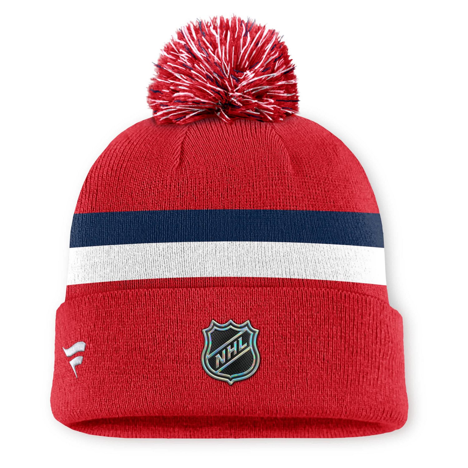 Fanatics Washington Capitals Authentic Pro Alternate Jersey Cuffed Knit Hat with Pom - view number 2