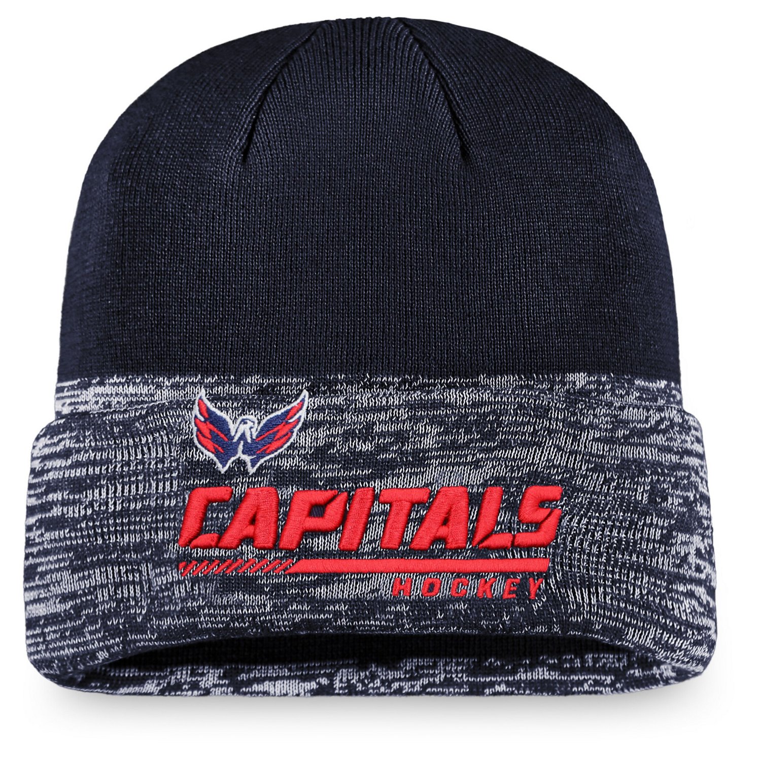Fanatics Washington Capitals Authentic Pro Locker Room Official Graphic Cuffed Knit Hat