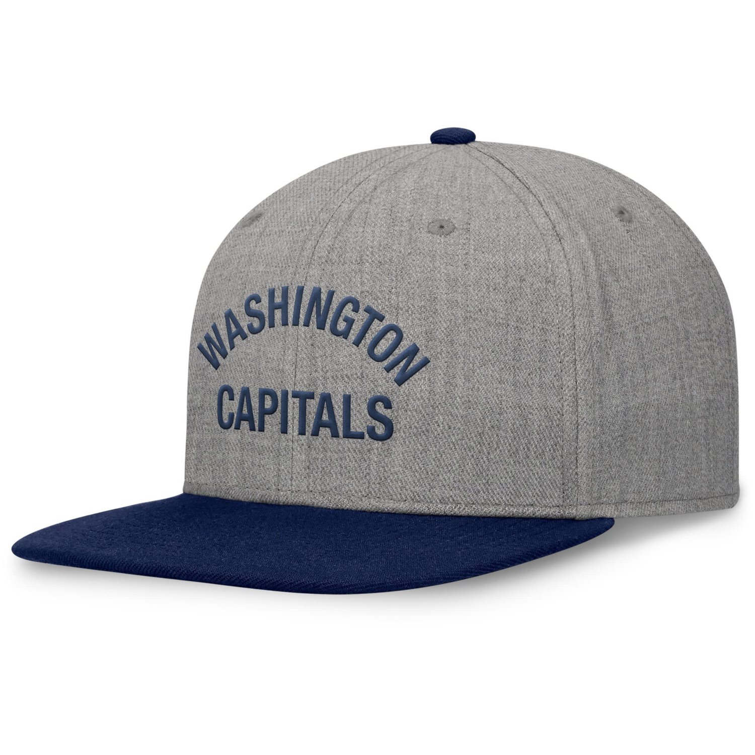 Fanatics Washington Capitals Elements Flat Brim Leather Strapback Hat