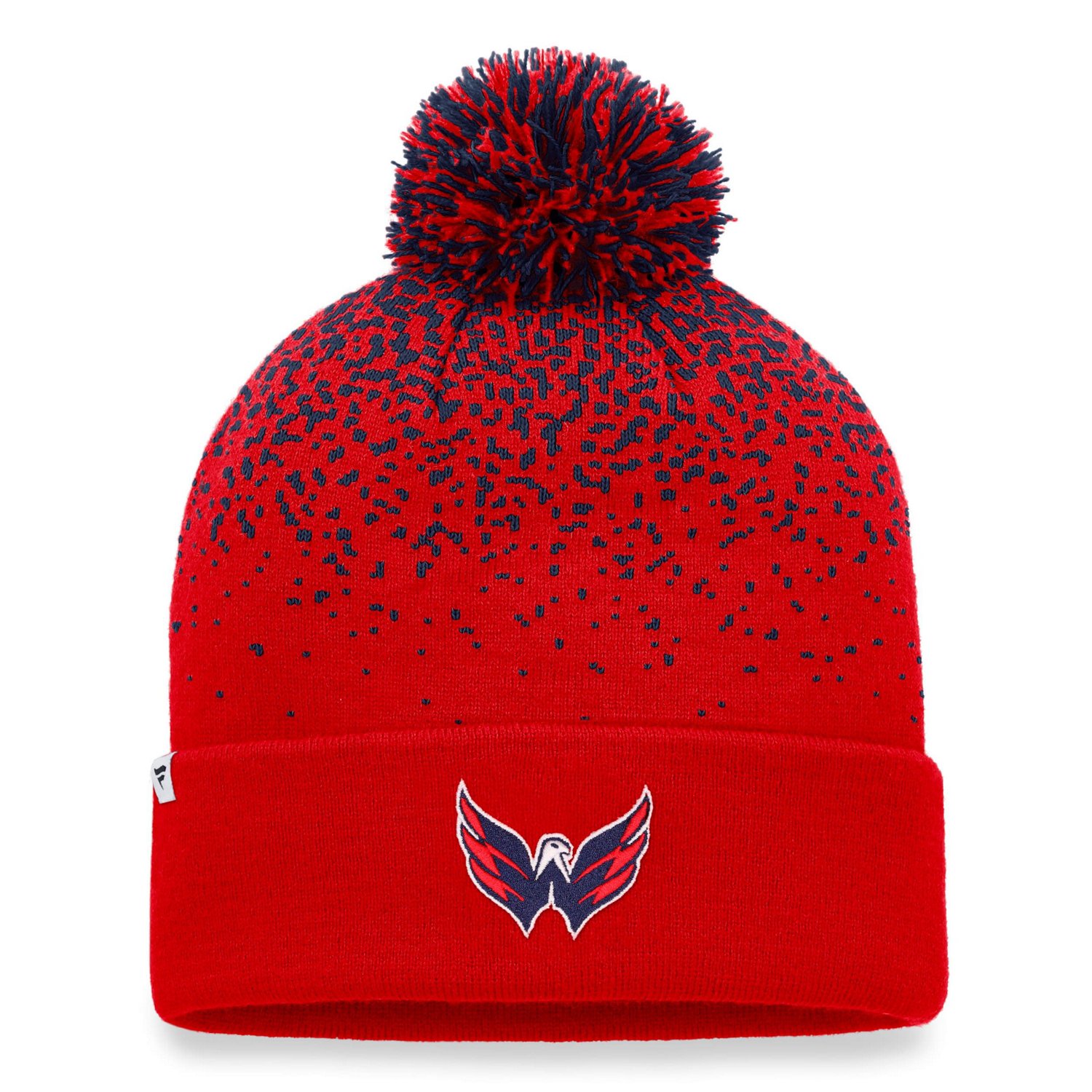 Fanatics Washington Capitals Iconic Gradient Cuffed Knit Hat with Pom                                                            - view number 2