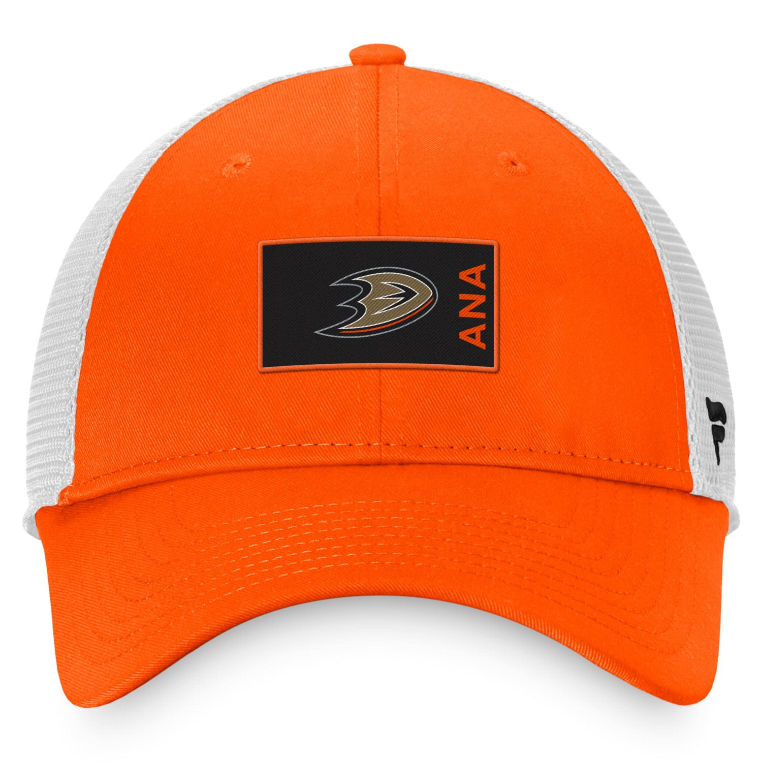 Fanatics /White Anaheim Ducks Authentic Pro Rink Trucker Snapback Hat                                                            - view number 2