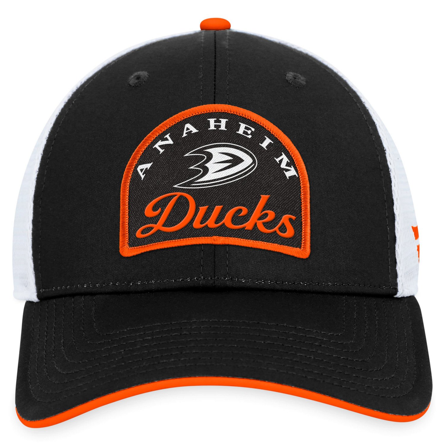Fanatics /White Anaheim Ducks Fundamental Adjustable Hat                                                                         - view number 2