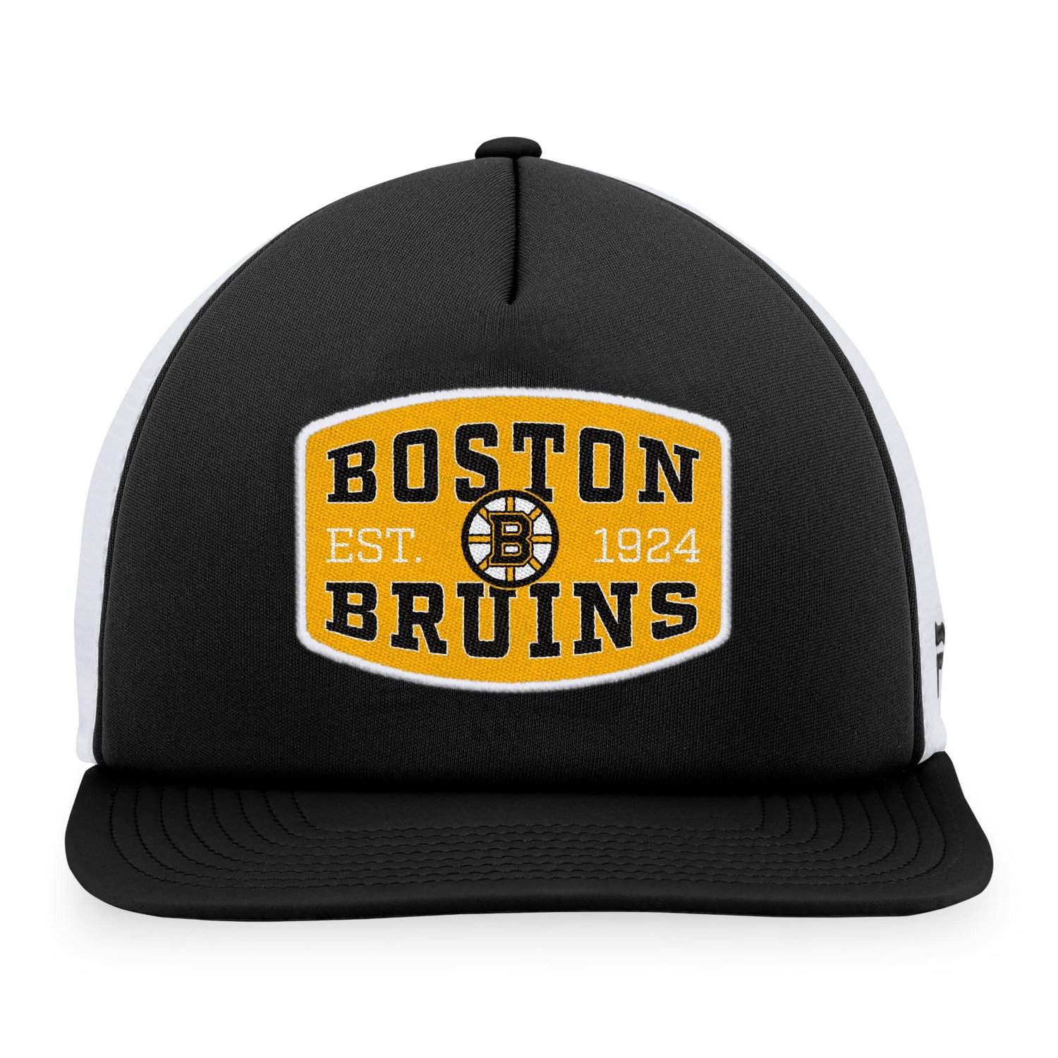 Fanatics /White Boston Bruins Foam Front Patch Trucker Snapback Hat                                                              - view number 2