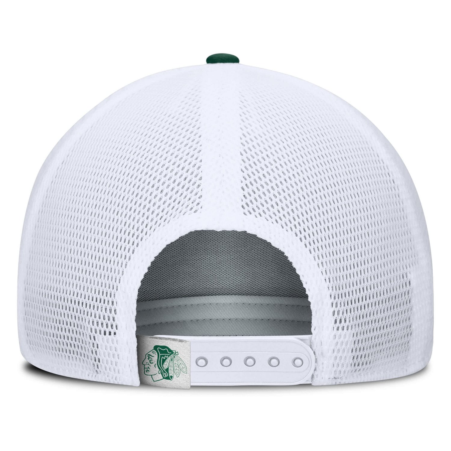 Fanatics White Chicago Blackhawks Bermuda A-Frame Adjustable Hat - view number 4