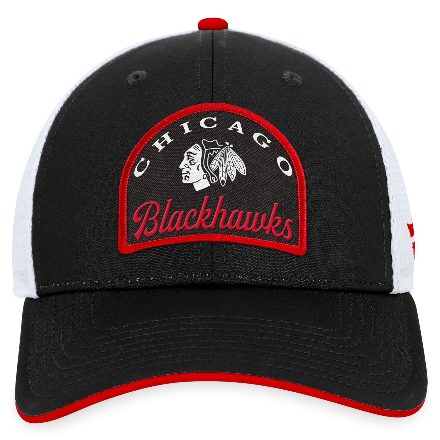 Fanatics /White Chicago hawks Fundamental Adjustable Hat                                                                         - view number 2