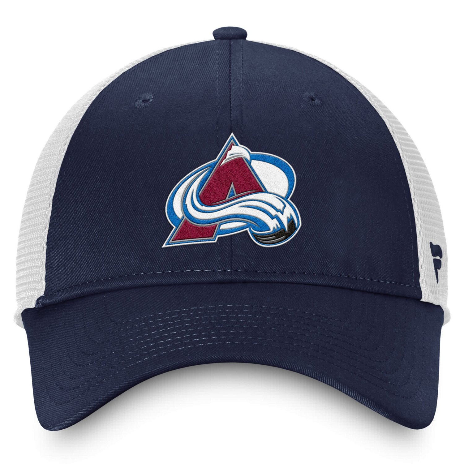 Fanatics White Colorado Avalanche Core Primary Logo Trucker Adjustable Hat - view number 2