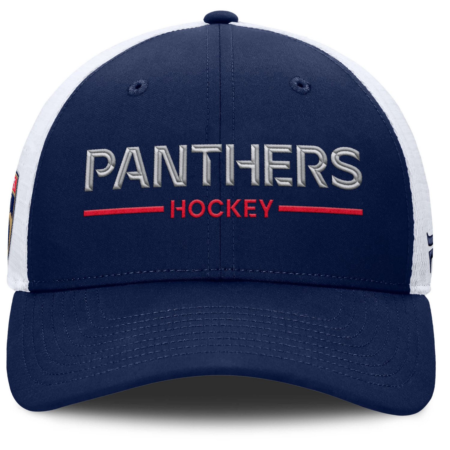 Fanatics White Florida Panthers Authentic Pro Rink Lockup Adjustable Trucker Hat - view number 2